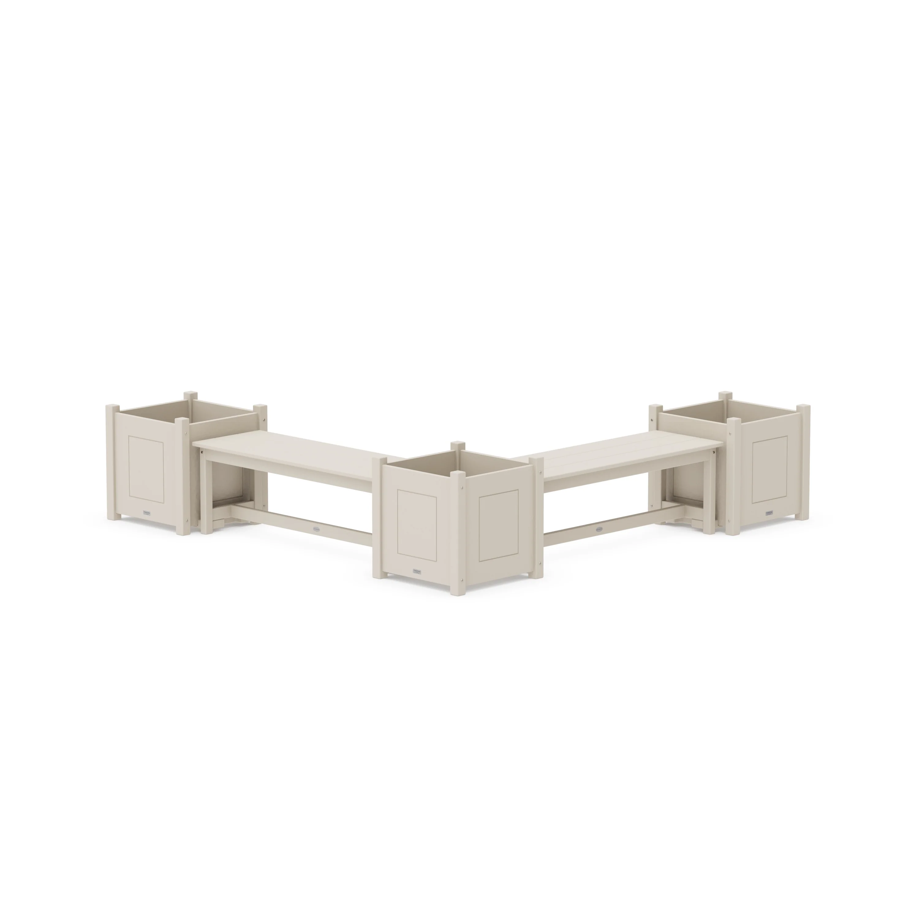 48" Country Living L- Shaped Planter Bench Corner Set - Large - Image 5