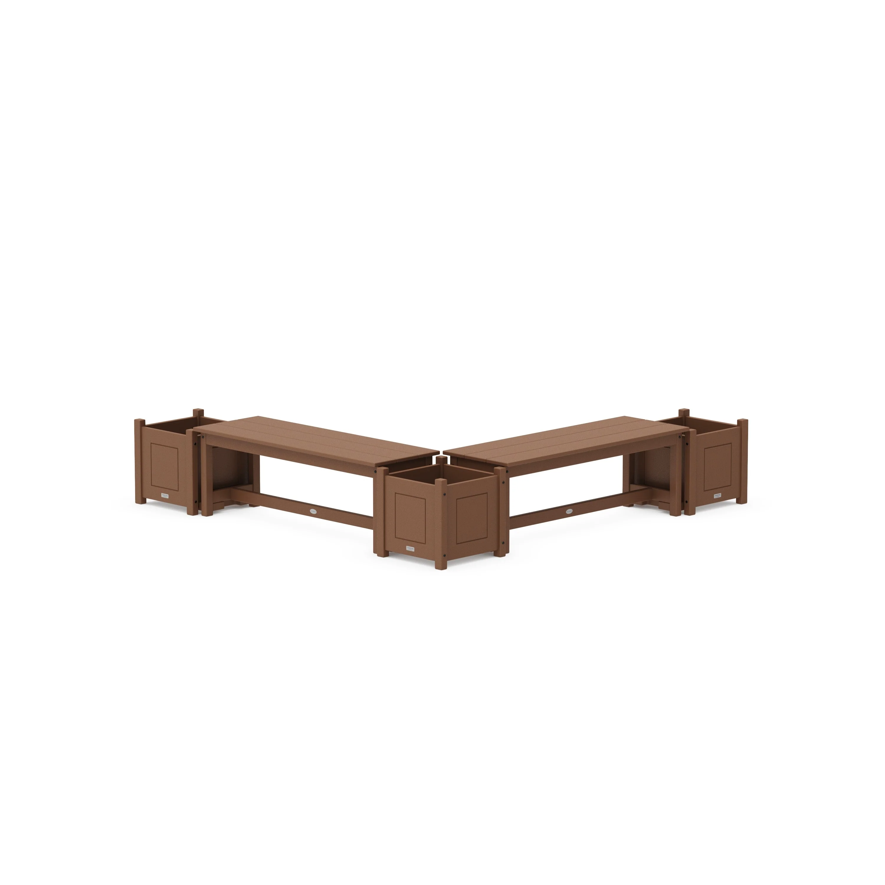 48" Country Living L- Shaped Planter Bench Corner Set - Image 3