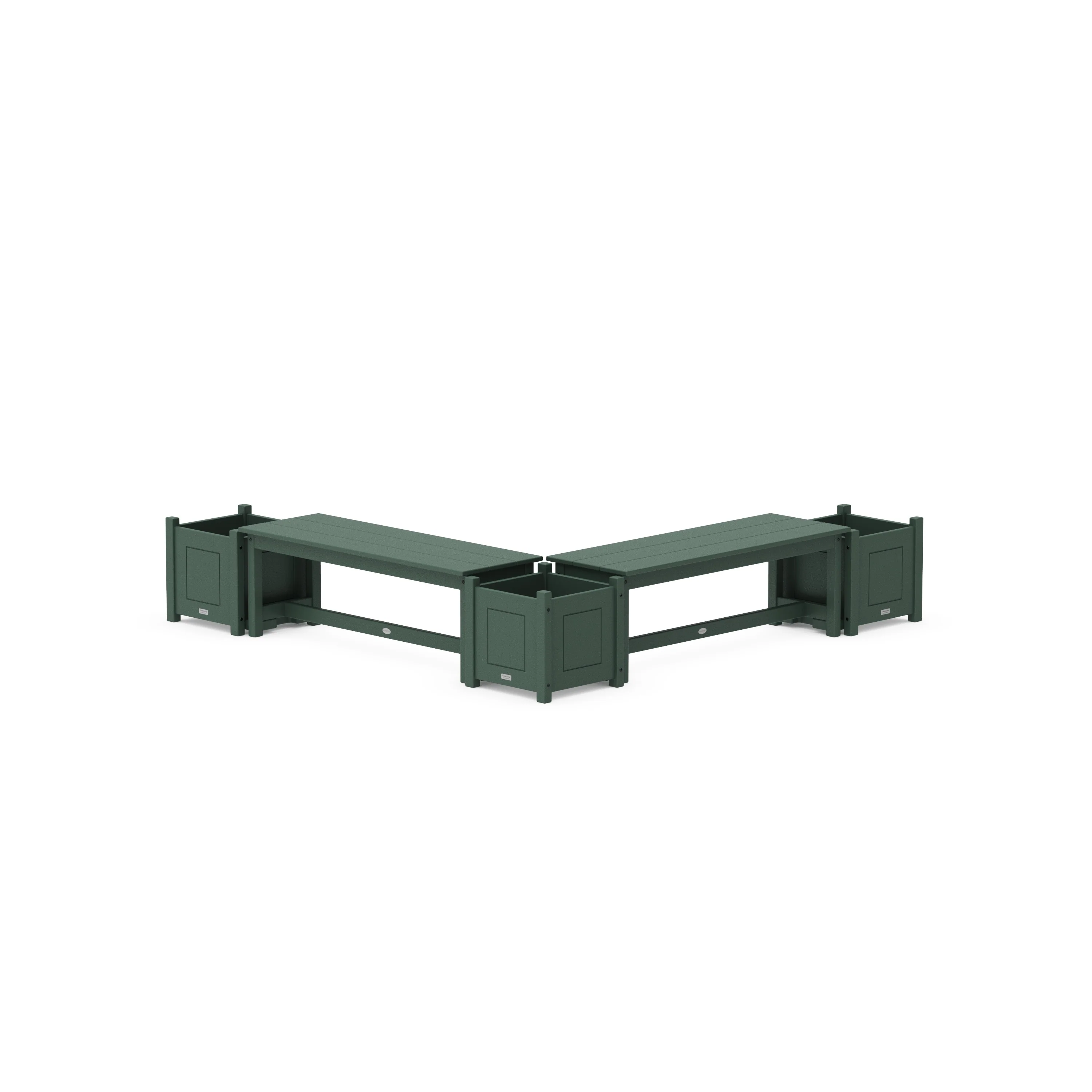 48" Country Living L- Shaped Planter Bench Corner Set - Image 7