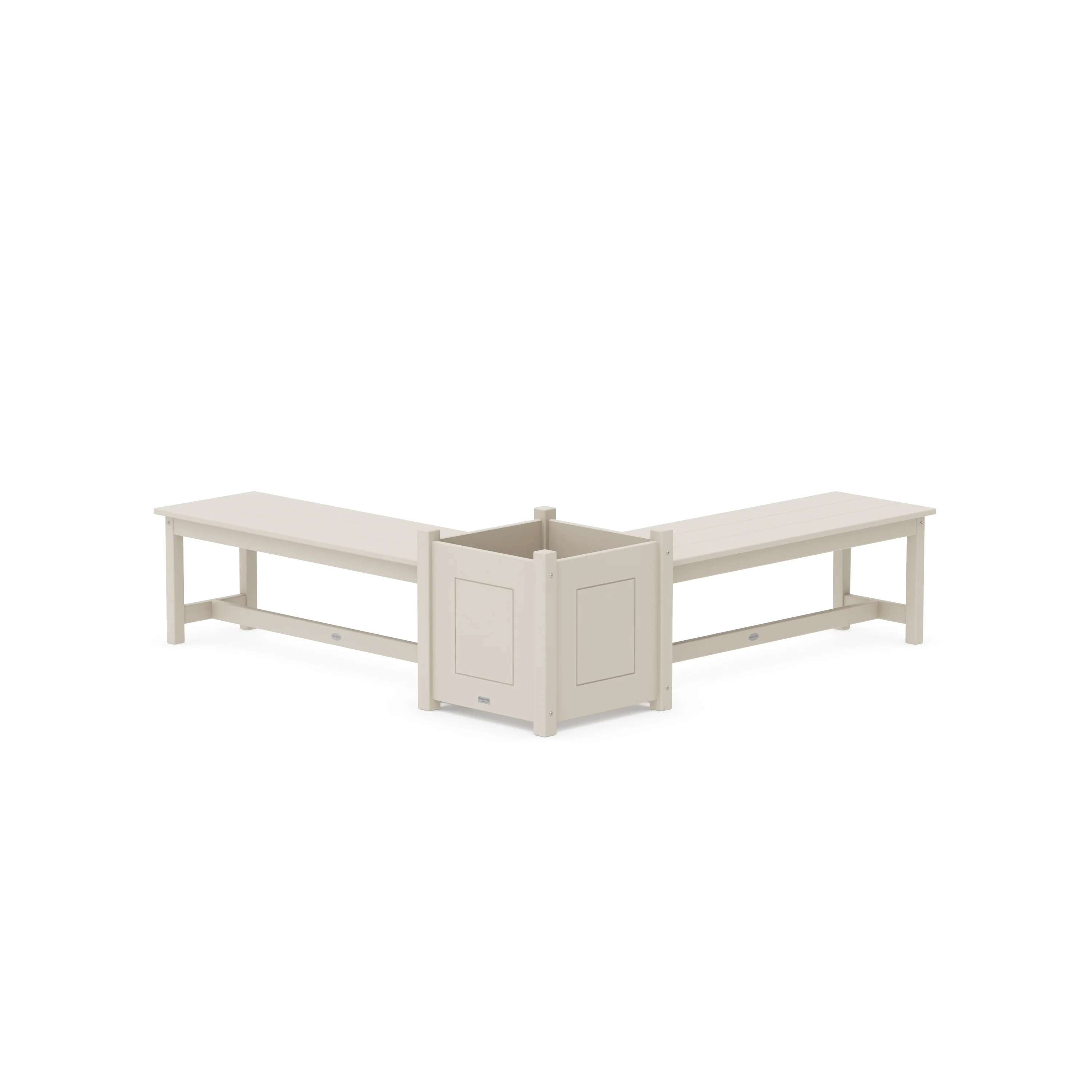 48" Country Living L- Shaped Planter Bench Set- Large - Image 7