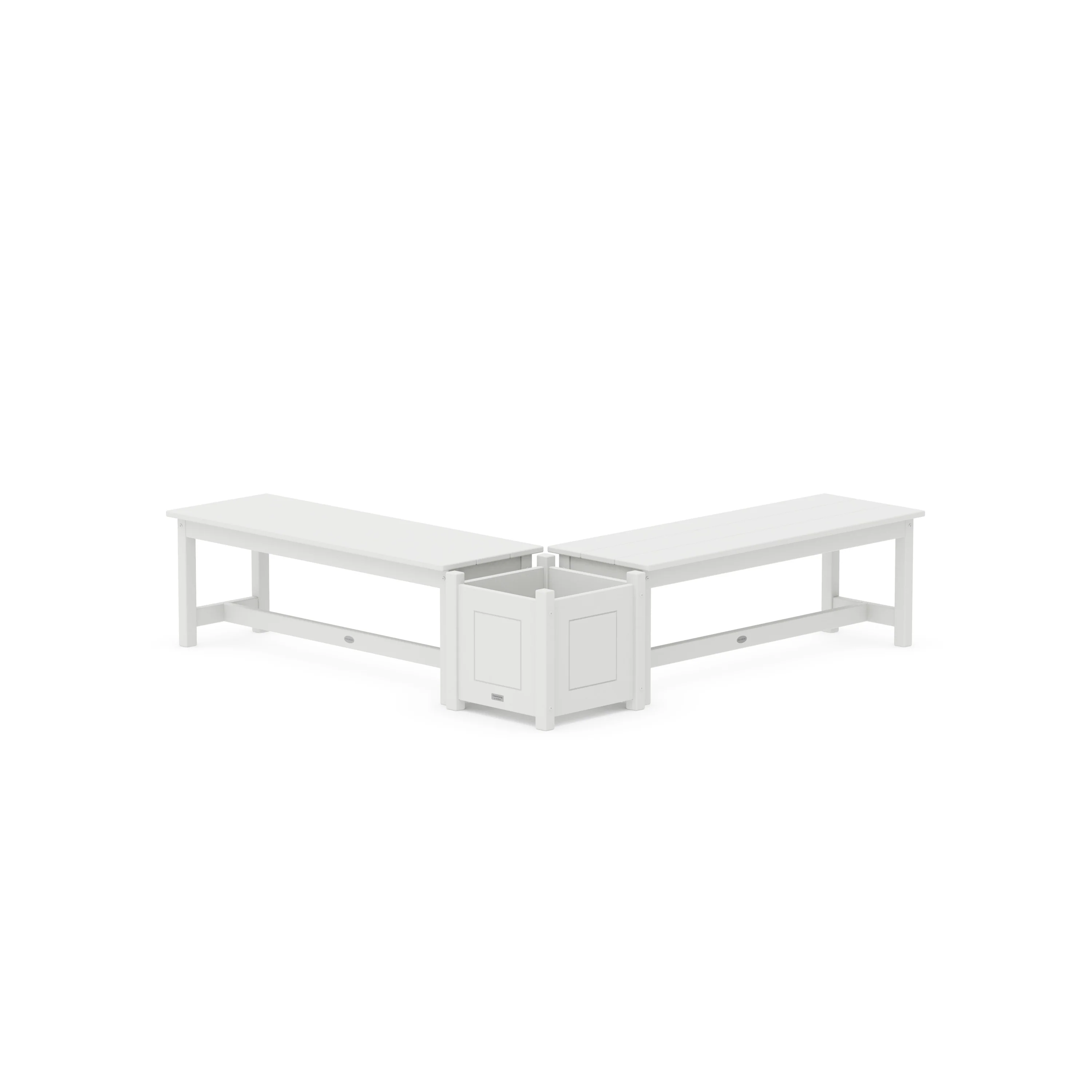 48" Country Living L- Shaped Planter Bench Set - Image 6
