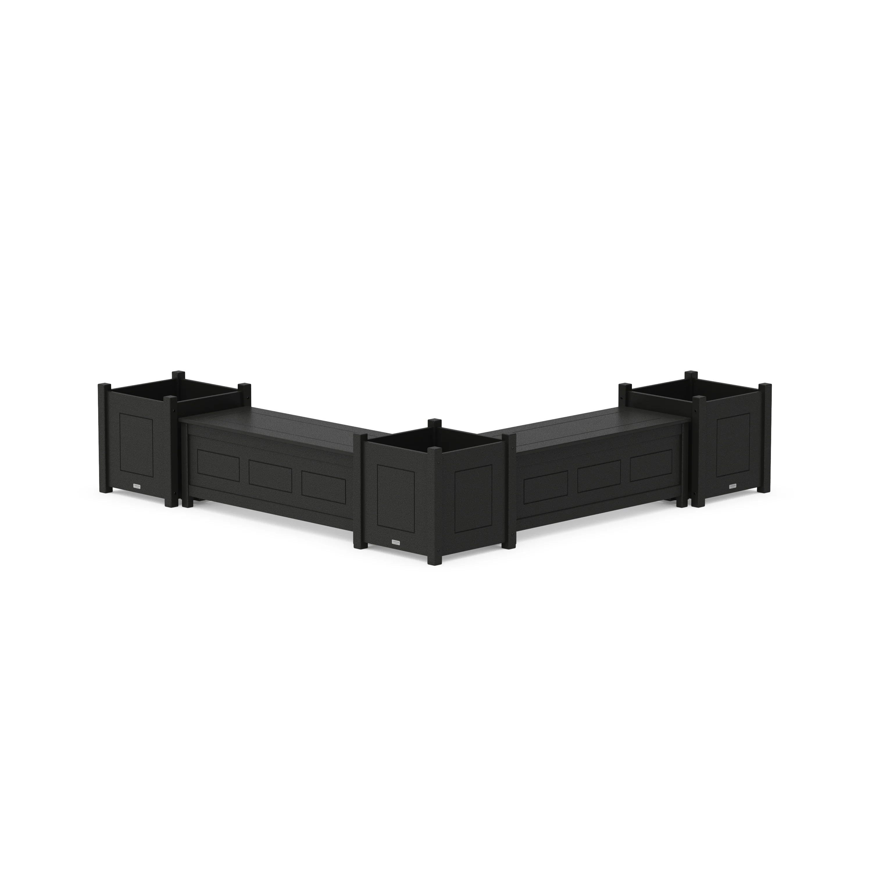 48" Country Living L- Shaped Planter Storage Bench Corner Set- Large - Image 7