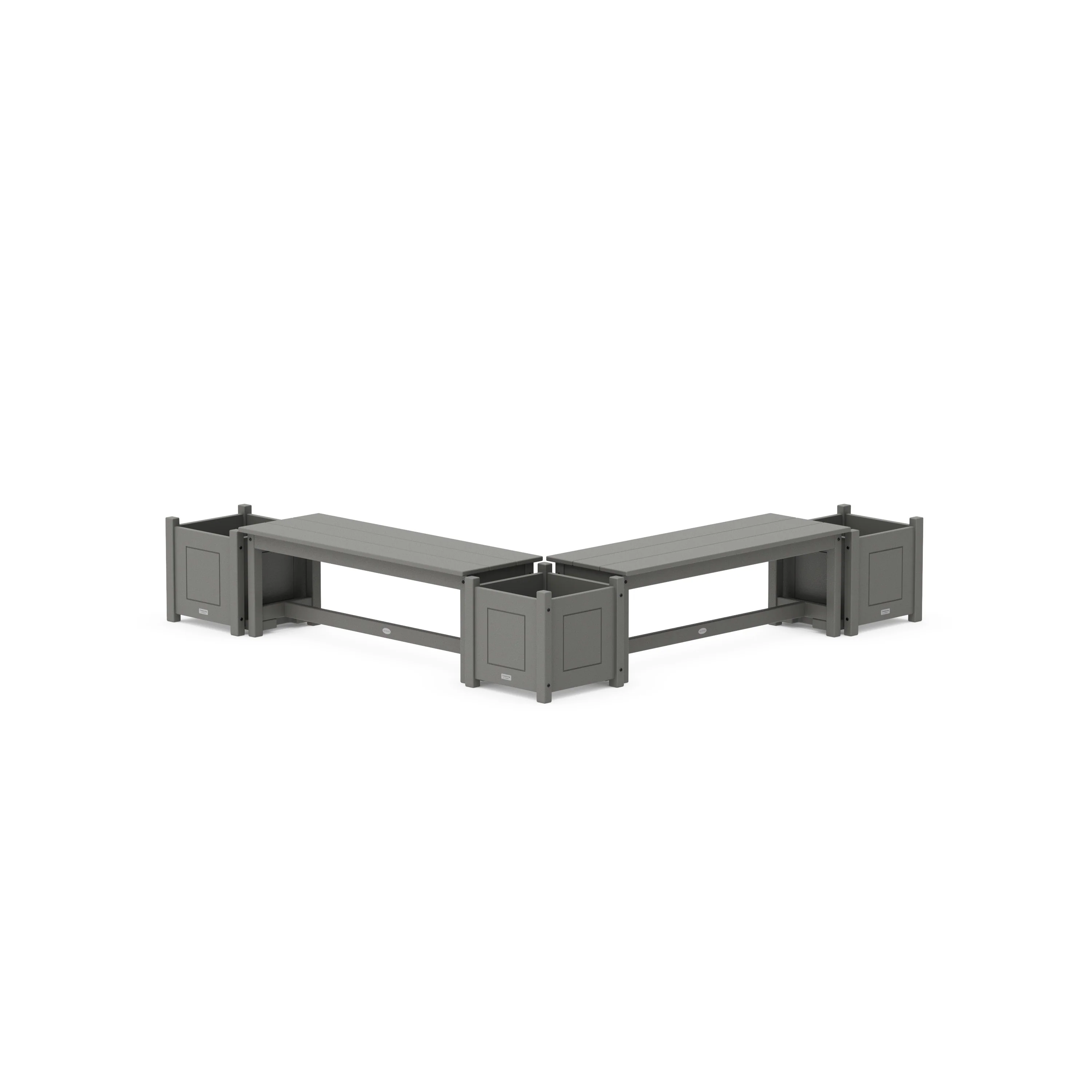 48" Country Living Straight Double Planter Bench Set - Image 2