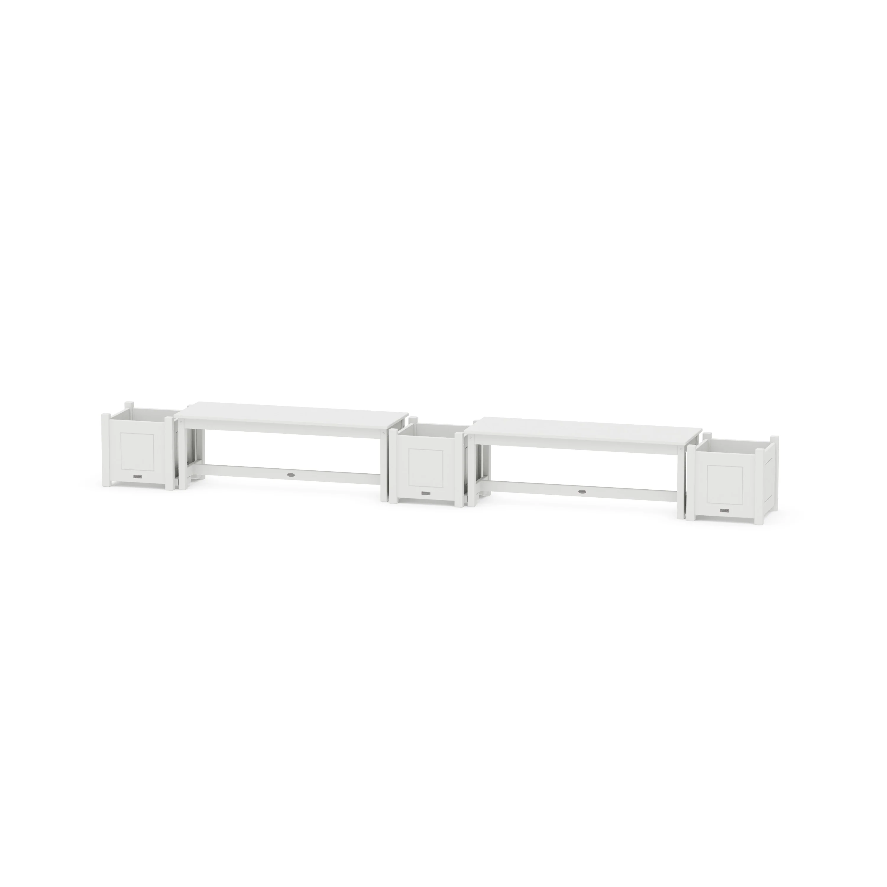 48" Country Living Straight Double Planter Bench Set - Image 5