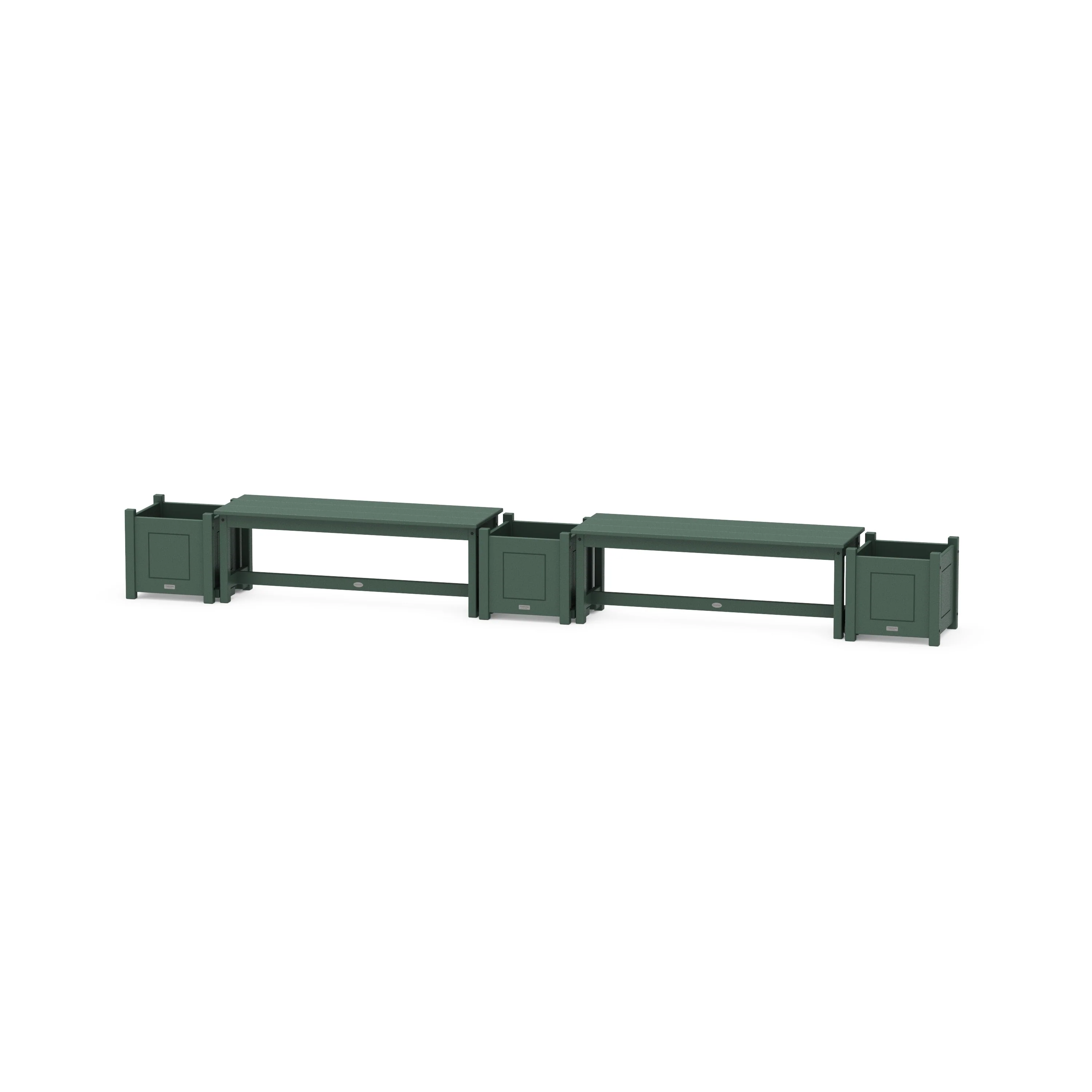 48" Country Living Straight Double Planter Bench Set - Image 6