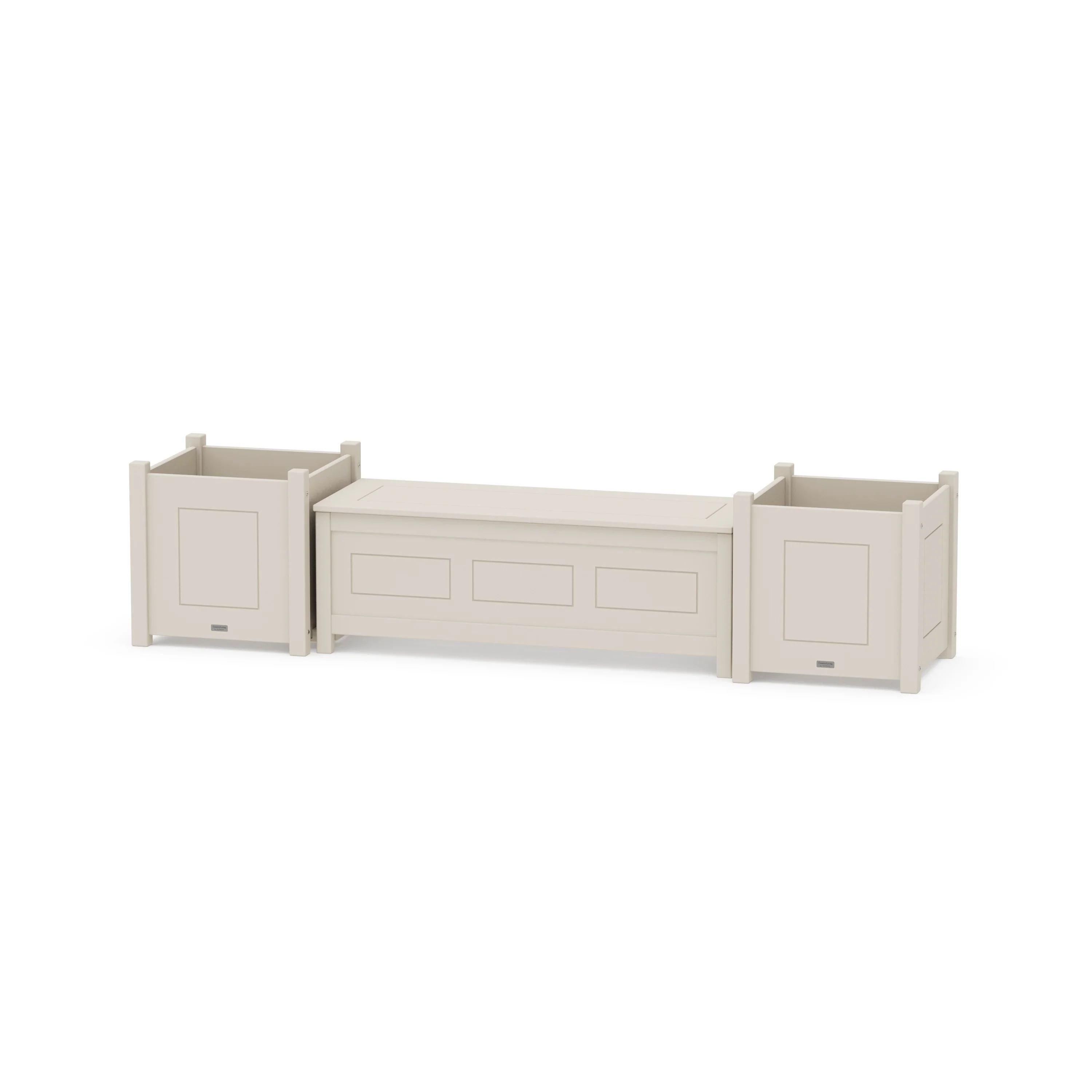48" Country Living Straight Planter Storage Bench Set- Large - Image 5