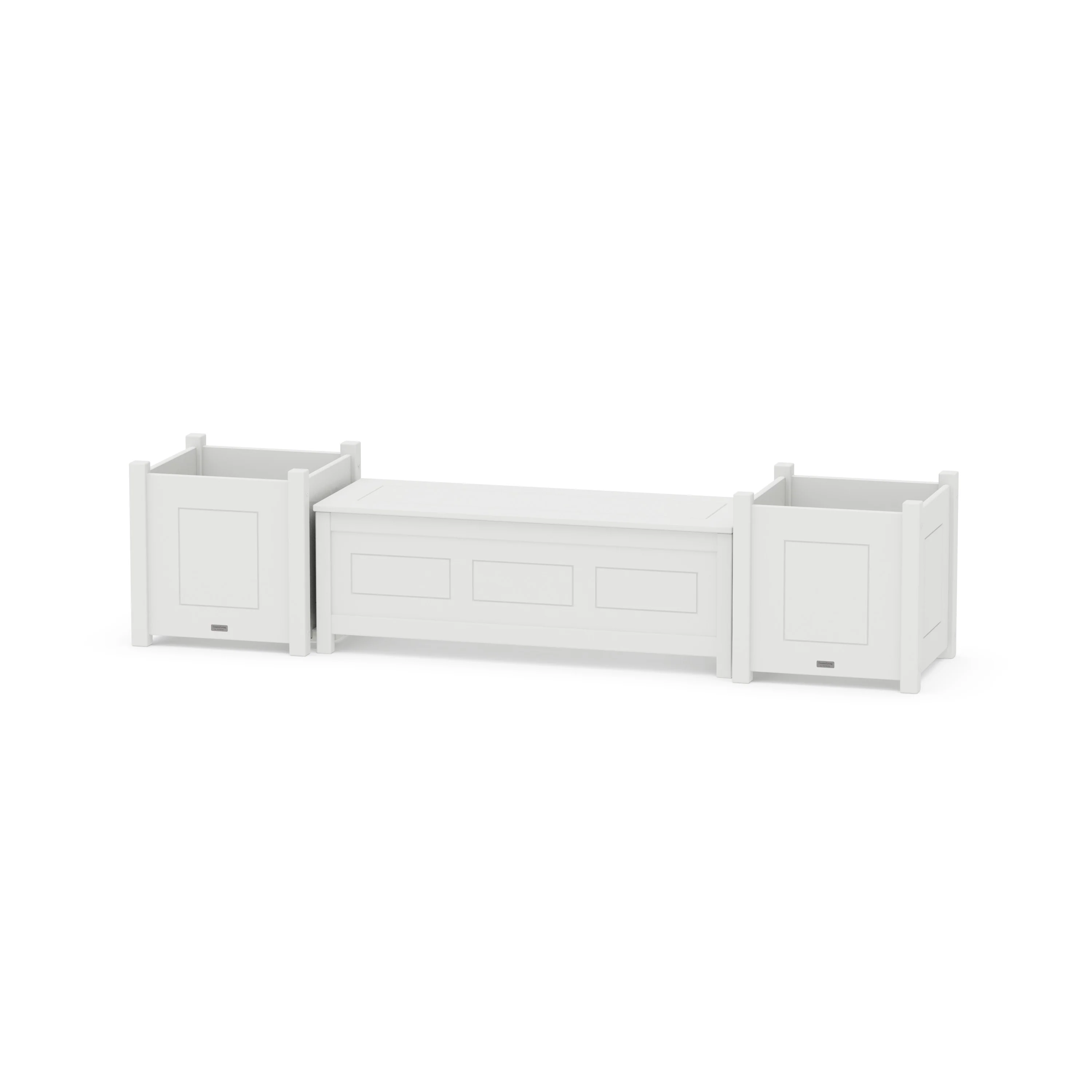 48" Country Living Straight Planter Storage Bench Set- Large - Image 7