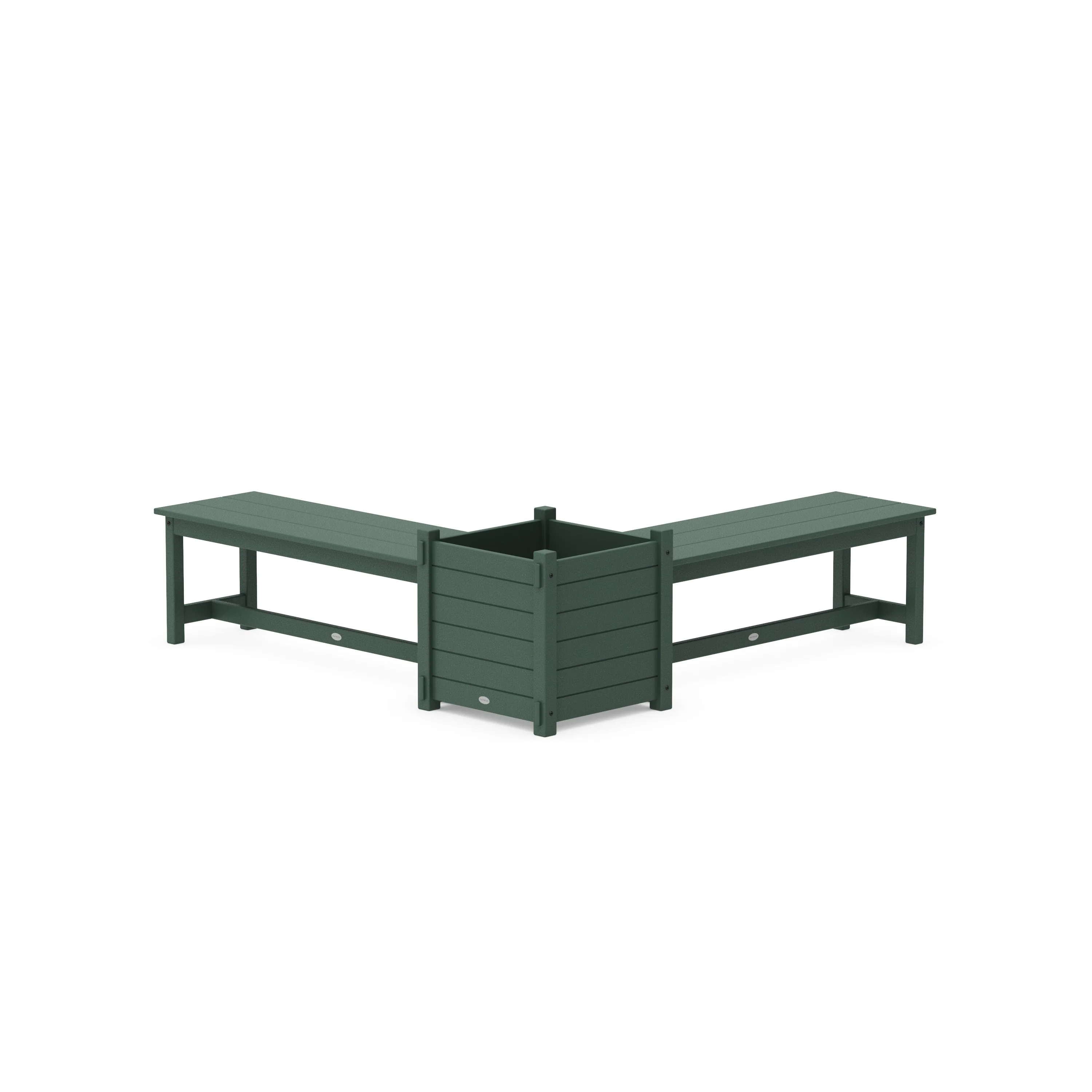 48" Nautical L- Shaped Planter Bench Set- Large - Image 4