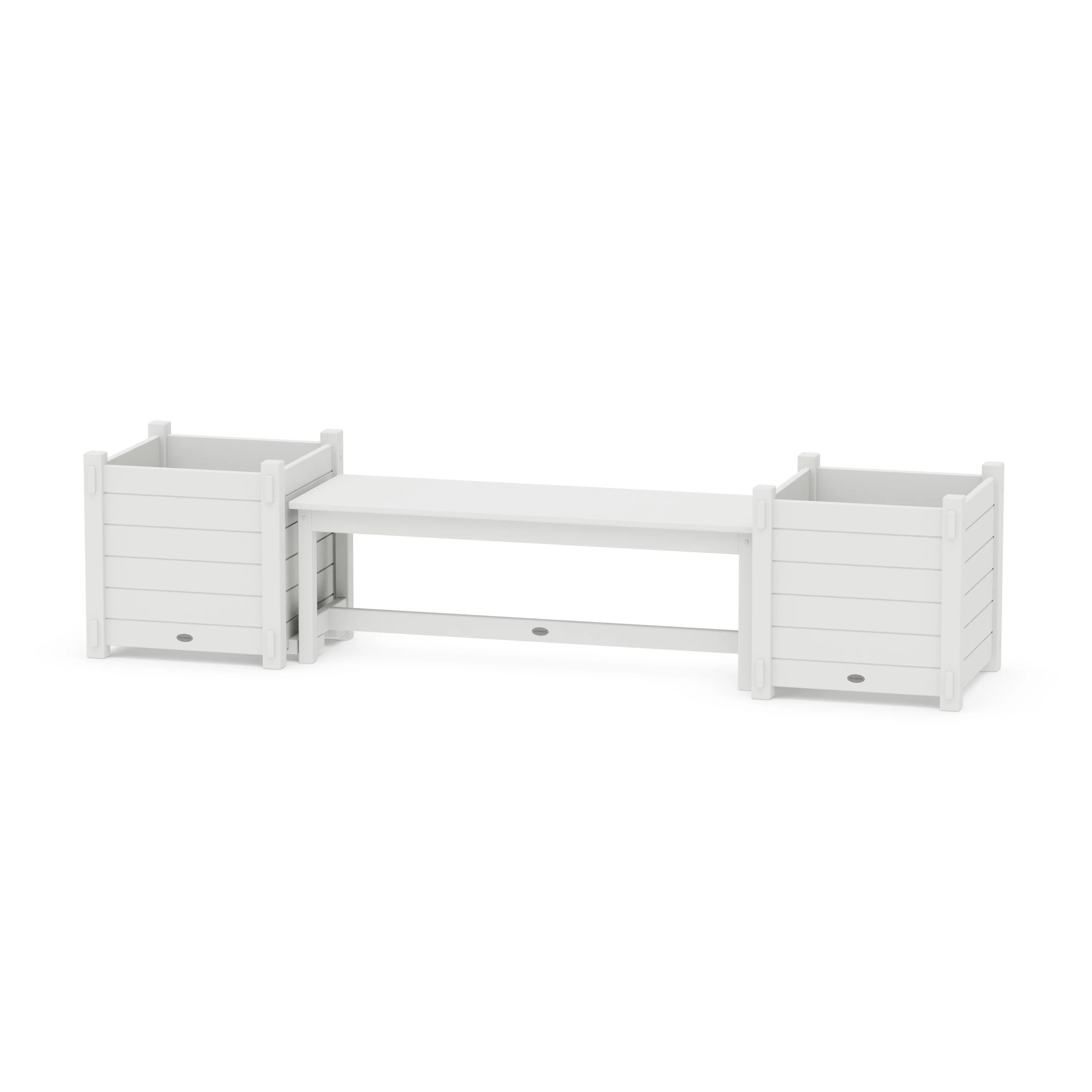 48" Nautical Straight Planter Bench Set - Large - Image 5