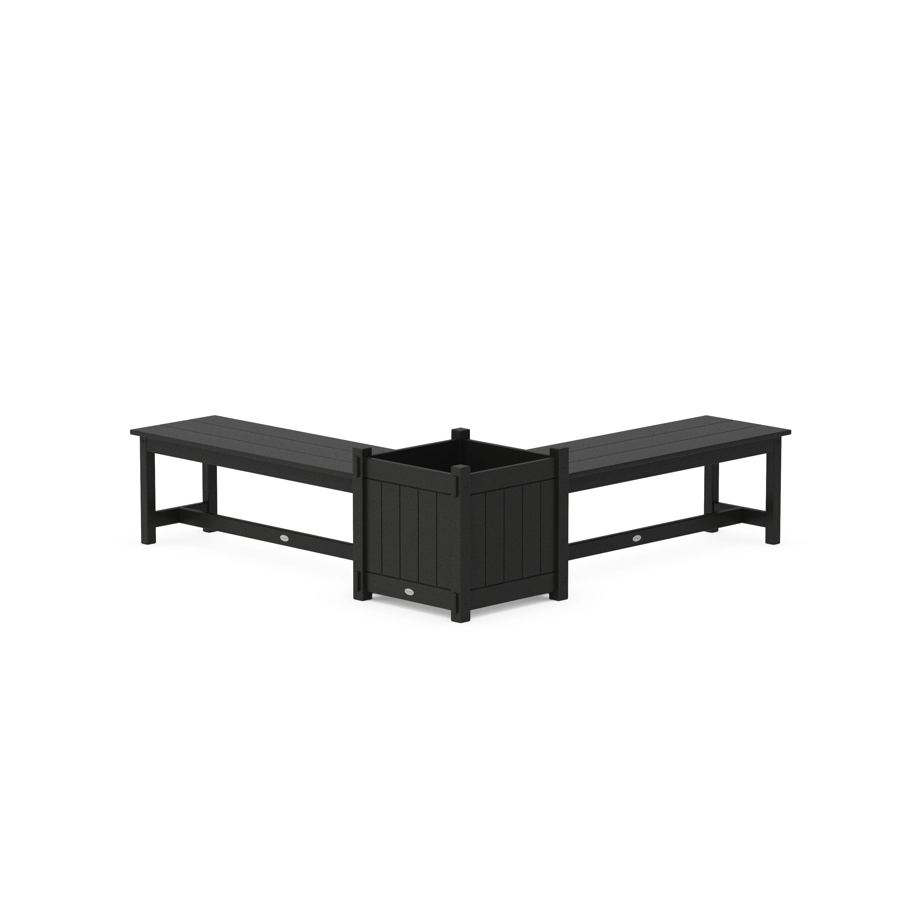 48" Vineyard L- Shaped Planter Bench Set- Large - Image 5