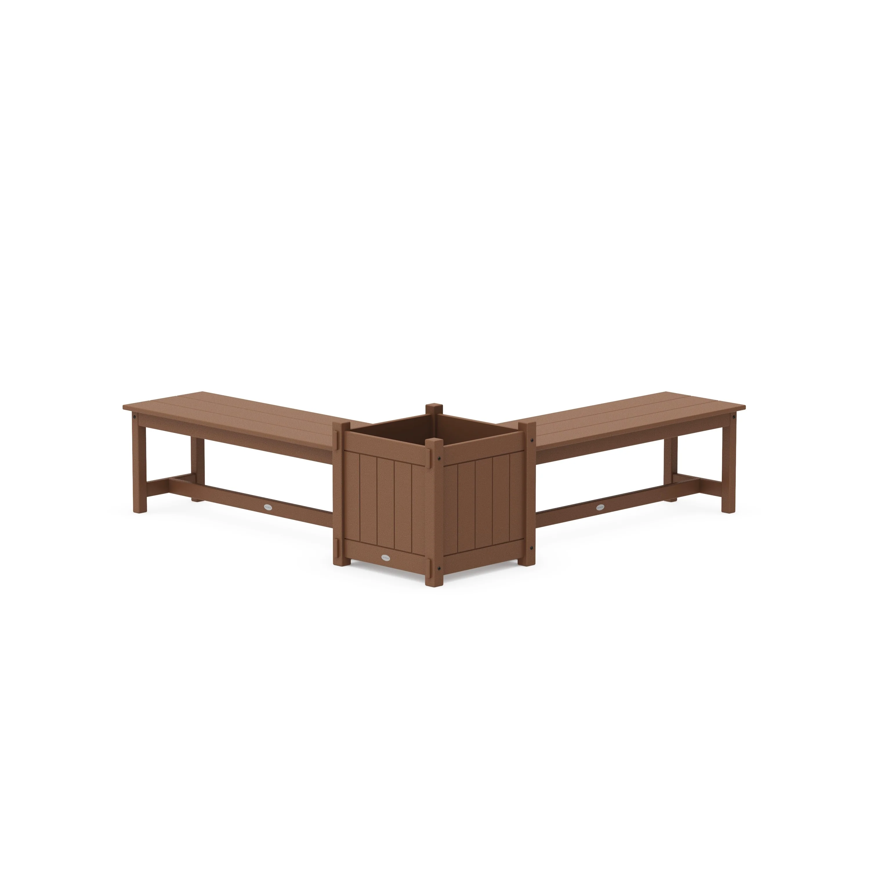 48" Vineyard L- Shaped Planter Bench Set- Large - Image 7