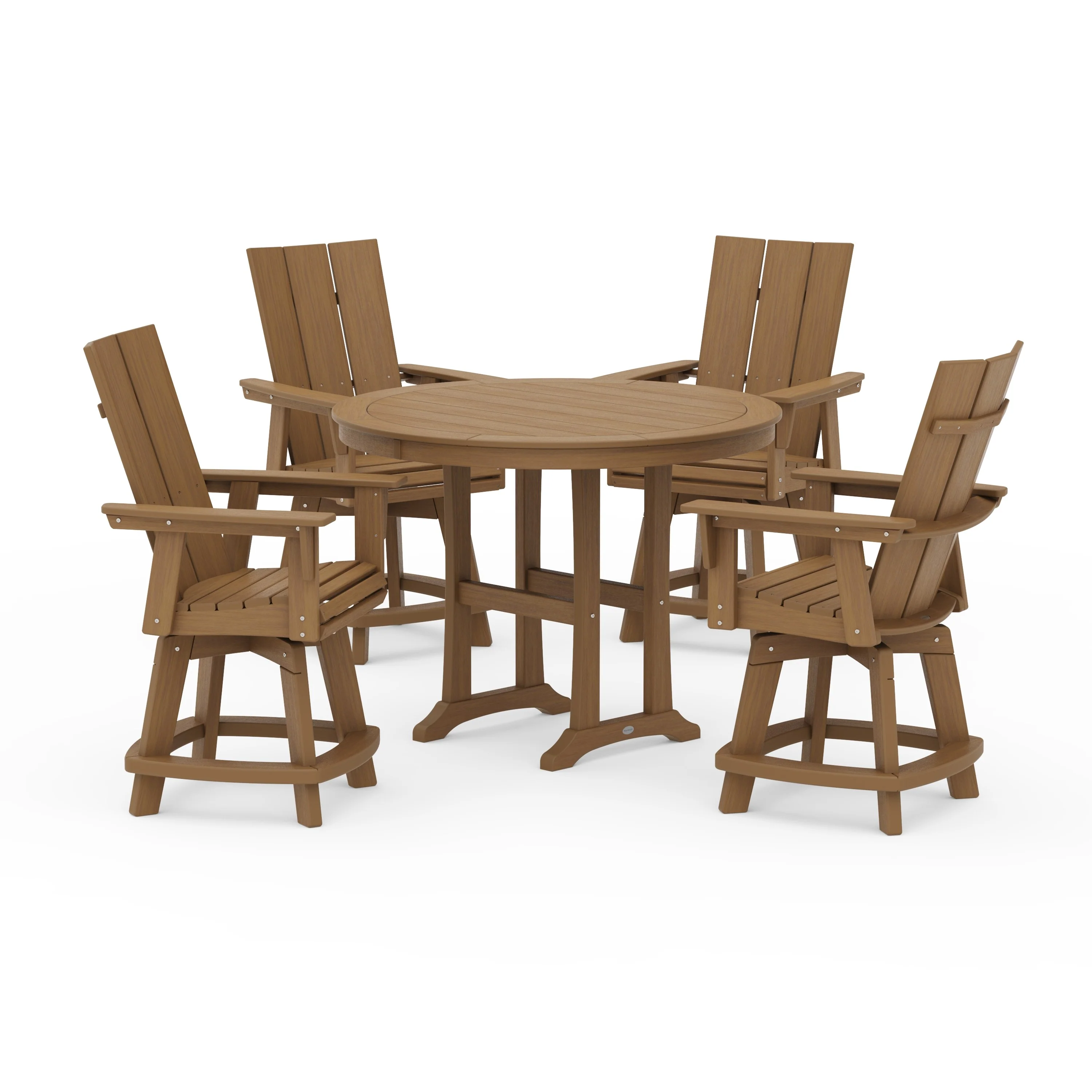 5-Piece Modern Swivel Counter Set - Image 4