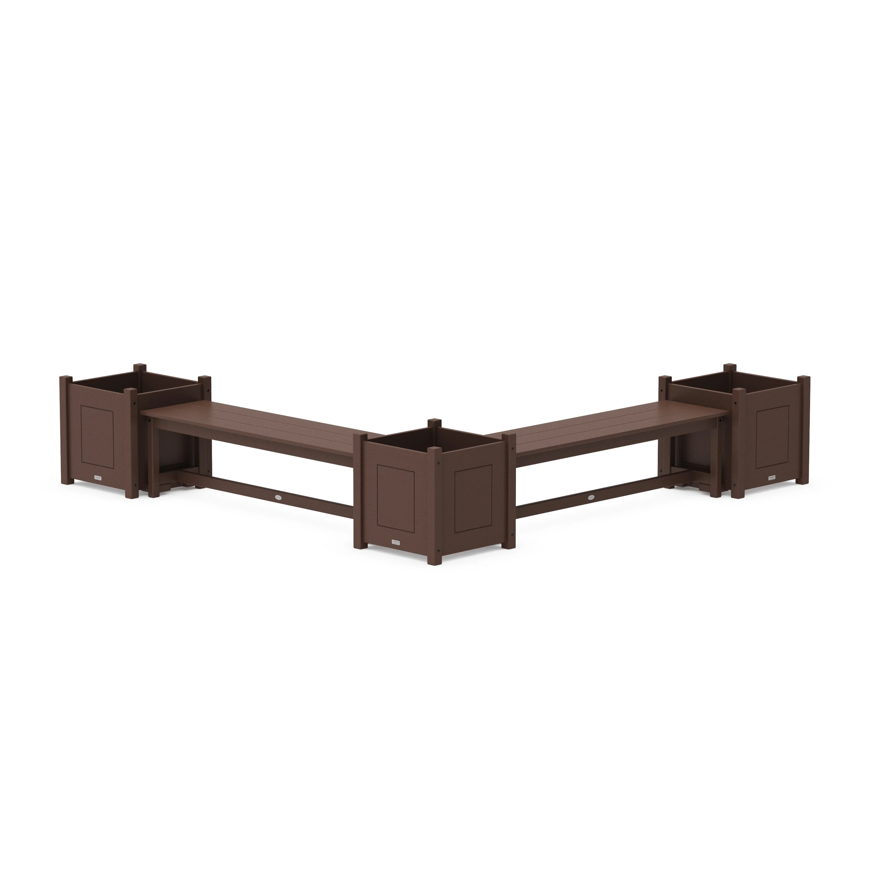 60" Country Living L- Shaped Planter Bench Corner Set - Large - Image 5