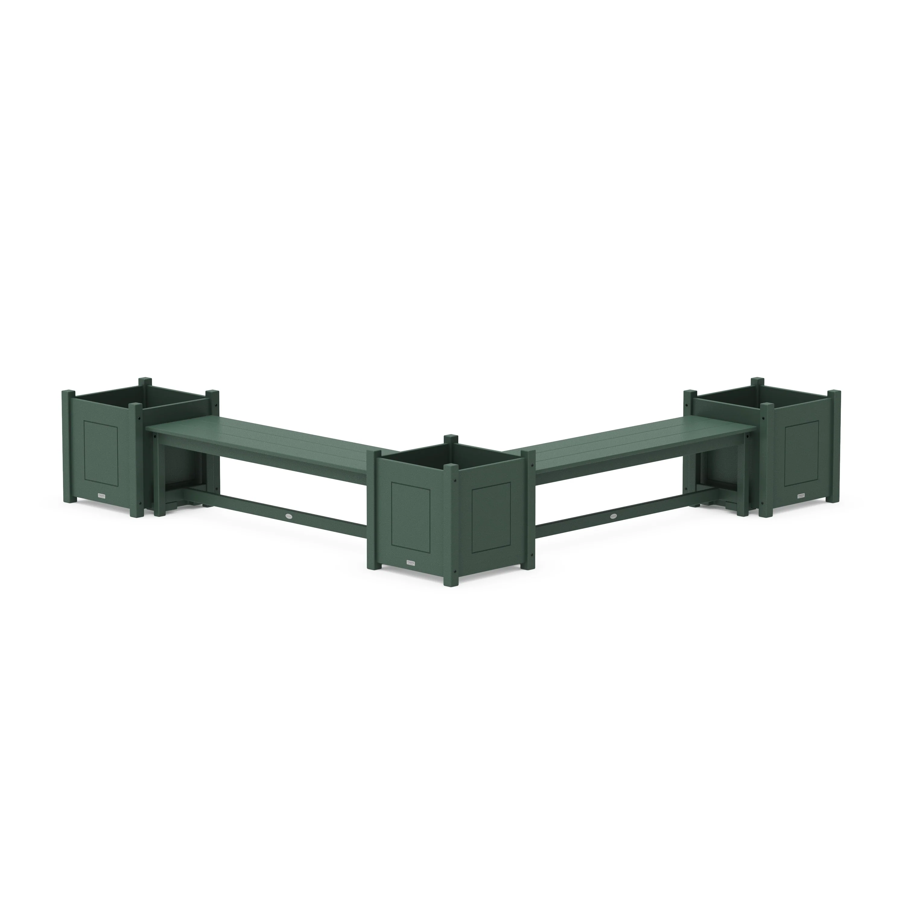 60" Country Living L- Shaped Planter Bench Corner Set - Large - Image 7