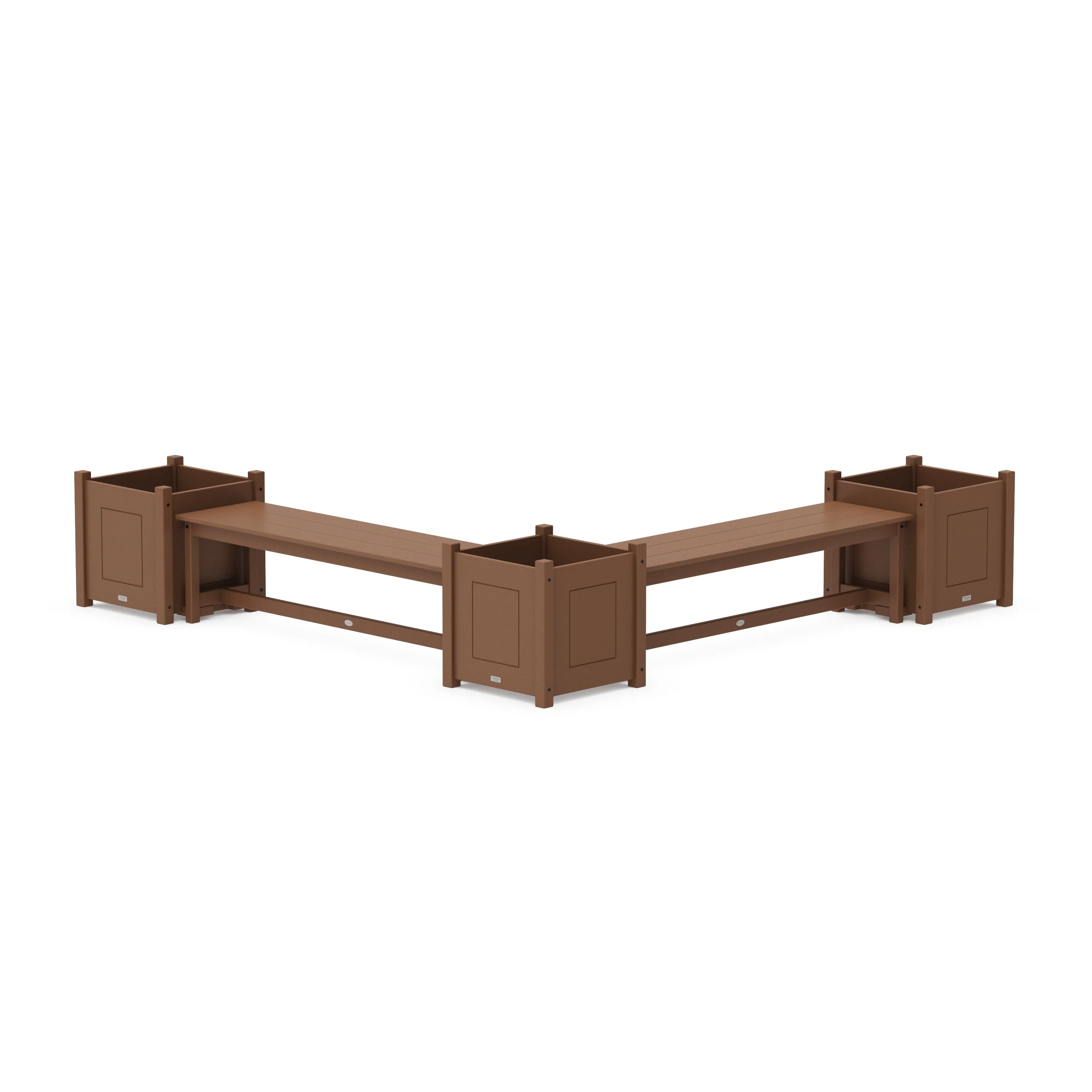 60" Country Living L- Shaped Planter Bench Corner Set - Large - Image 8