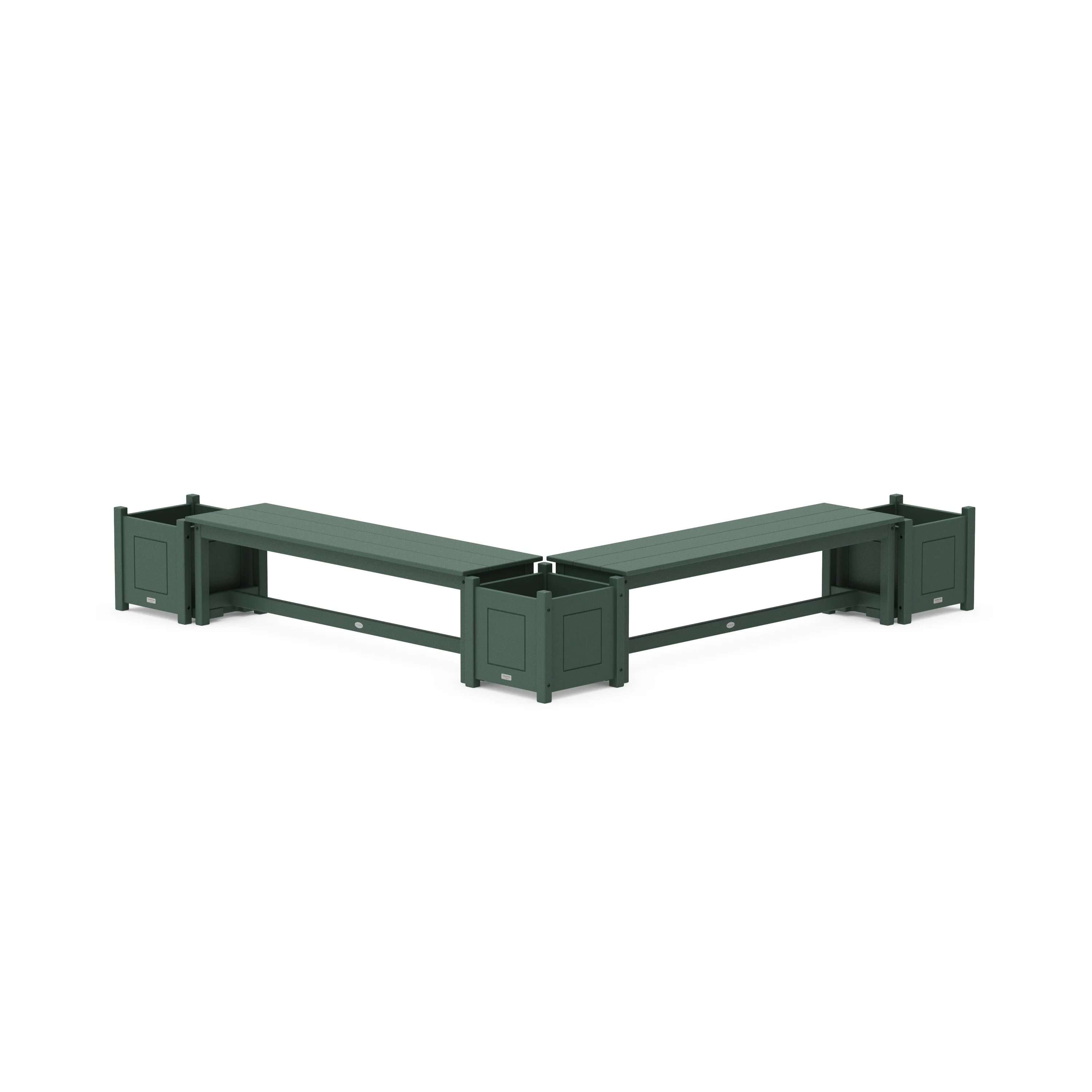 60" Country Living L- Shaped Planter Bench Corner Set - Image 4