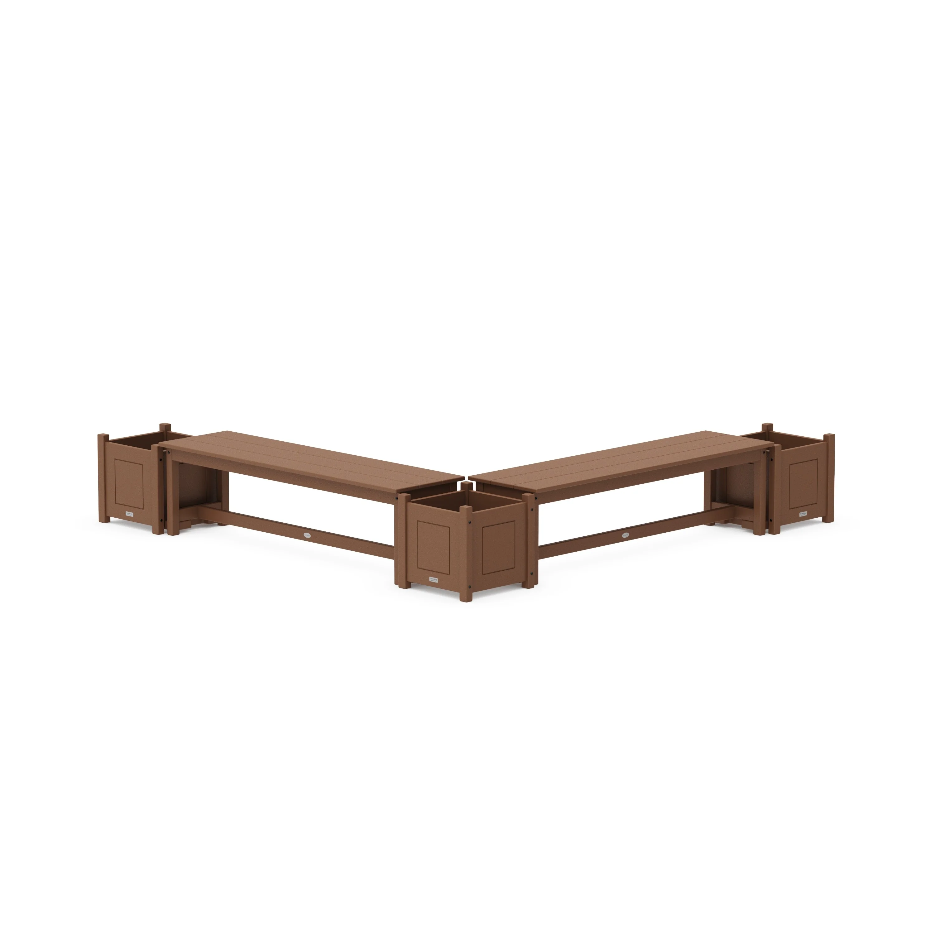 60" Country Living L- Shaped Planter Bench Corner Set - Image 5