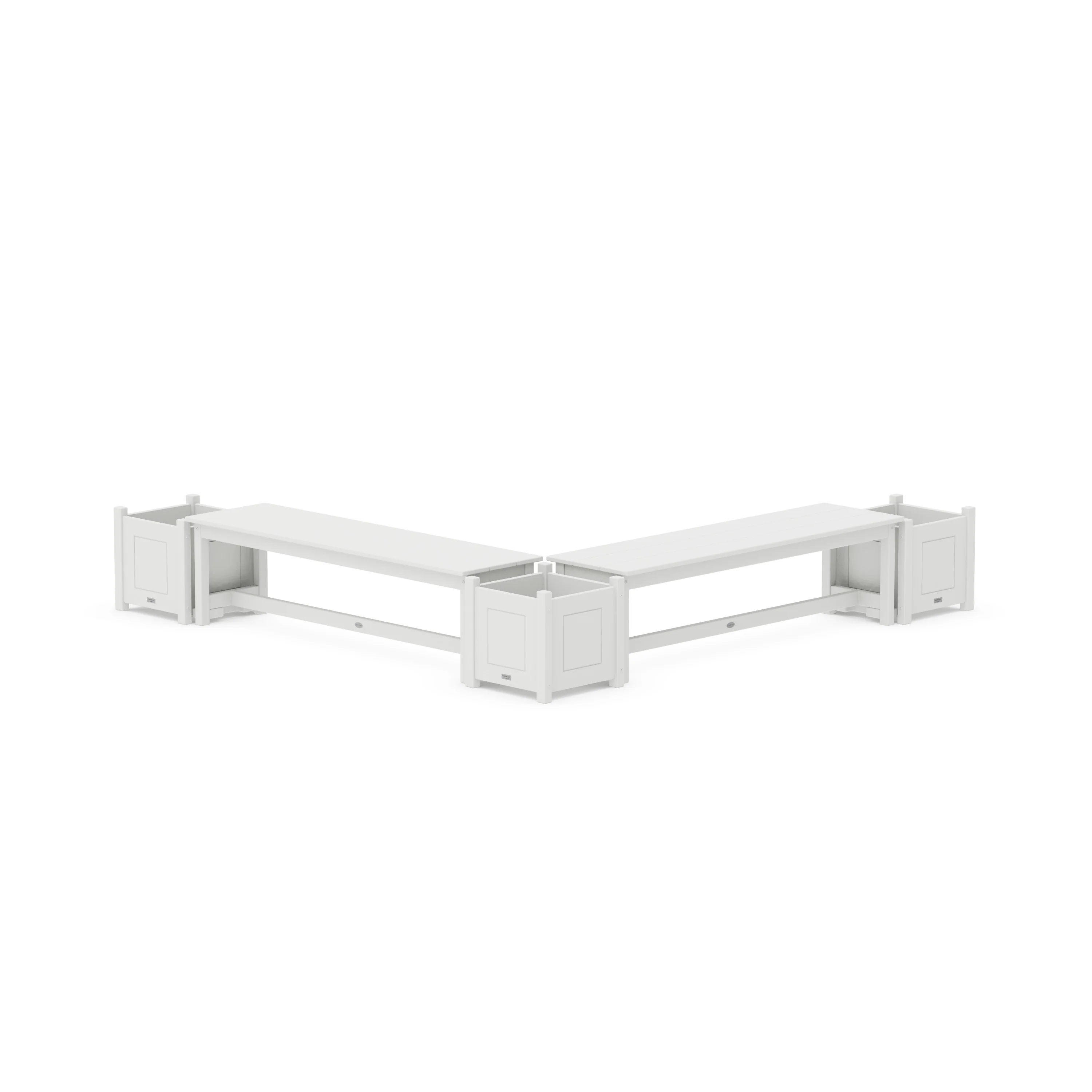 60" Country Living L- Shaped Planter Bench Corner Set - Image 8