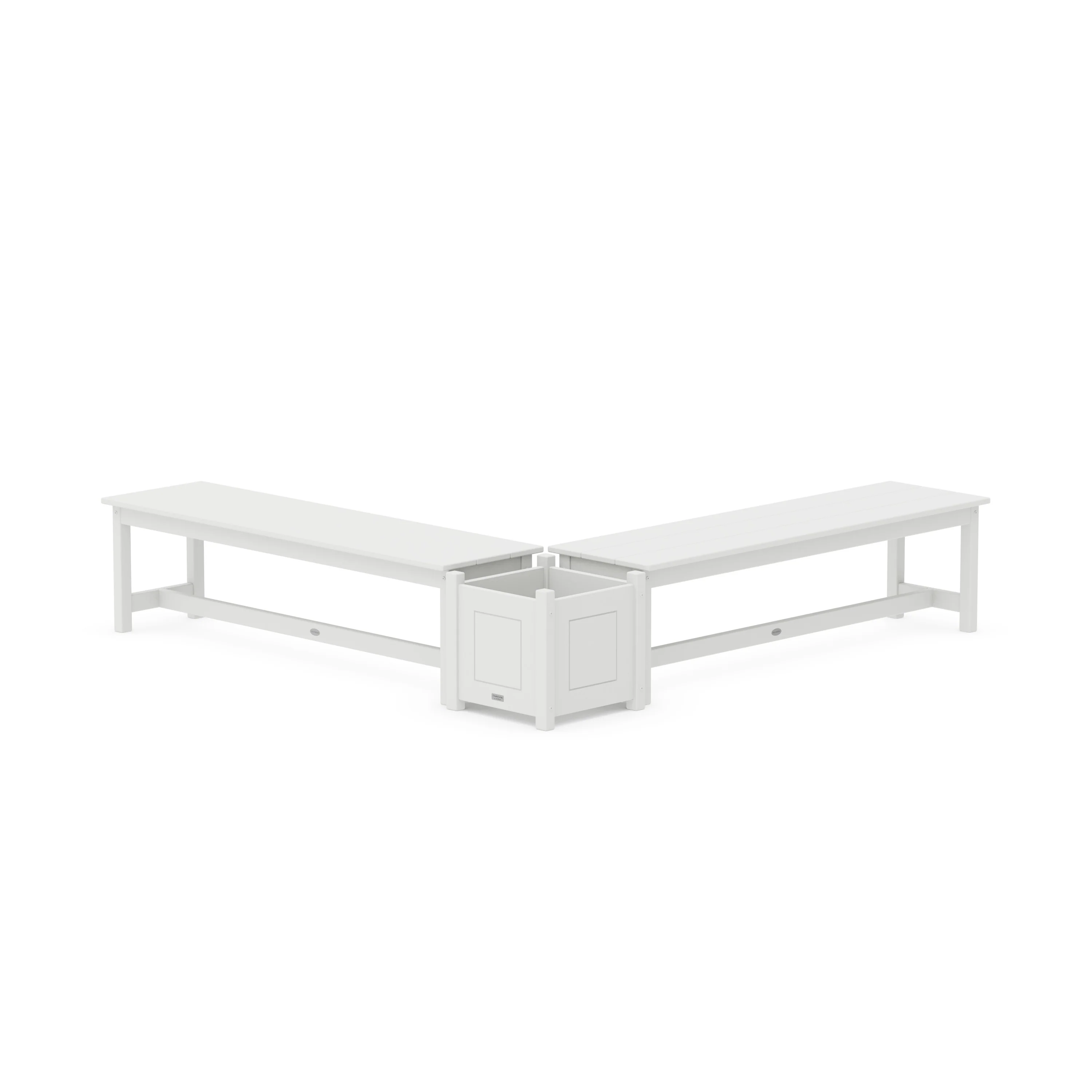 60" Country Living L- Shaped Planter Bench Set - Image 5