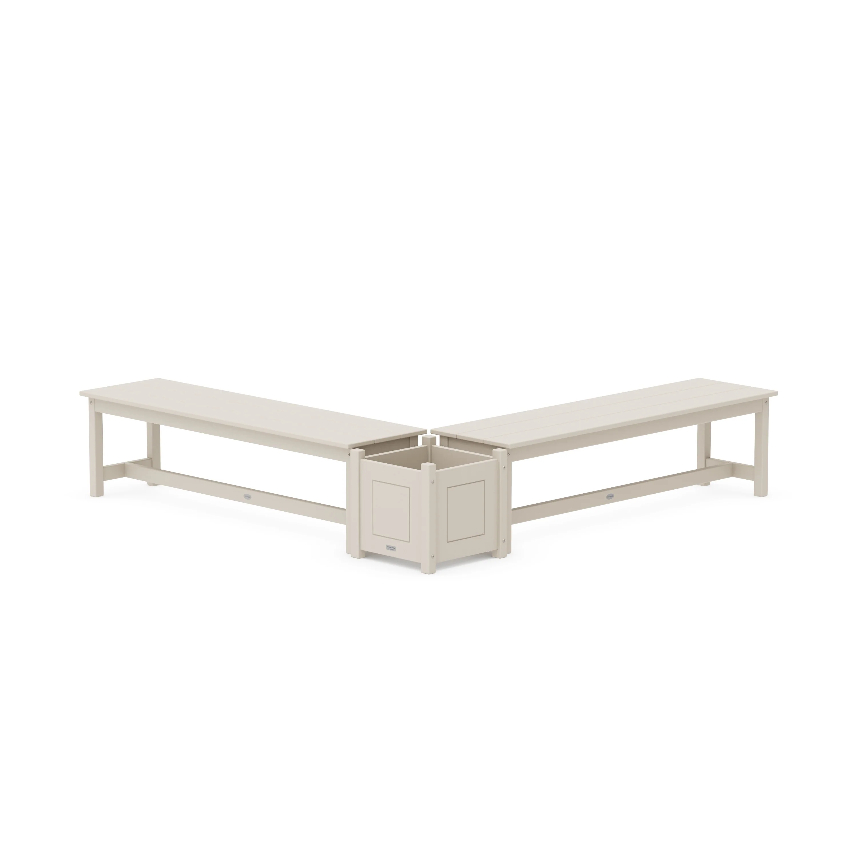 60" Country Living L- Shaped Planter Bench Set - Image 6