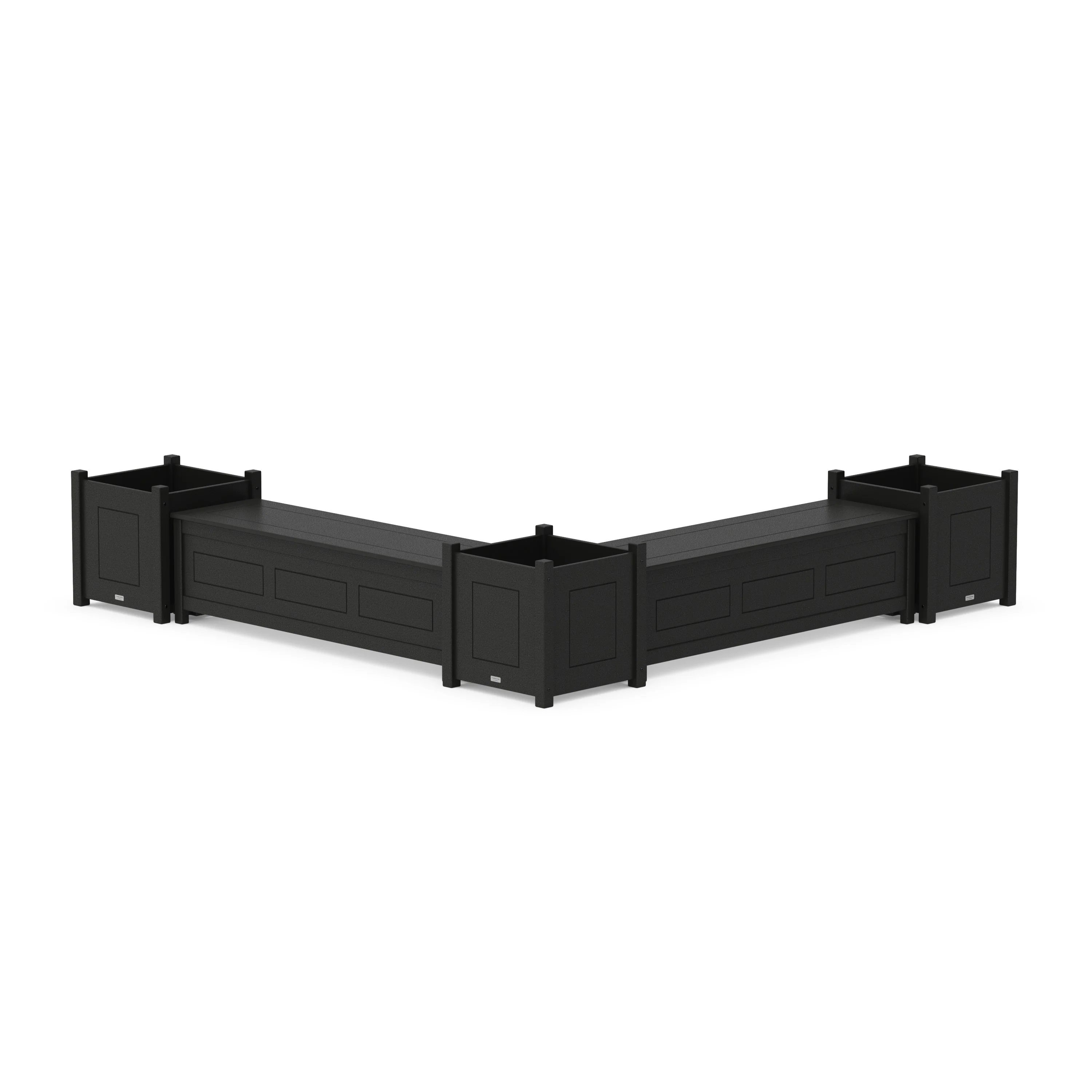 60" Country Living L- Shaped Planter Storage Bench Corner Set- Large - Image 5
