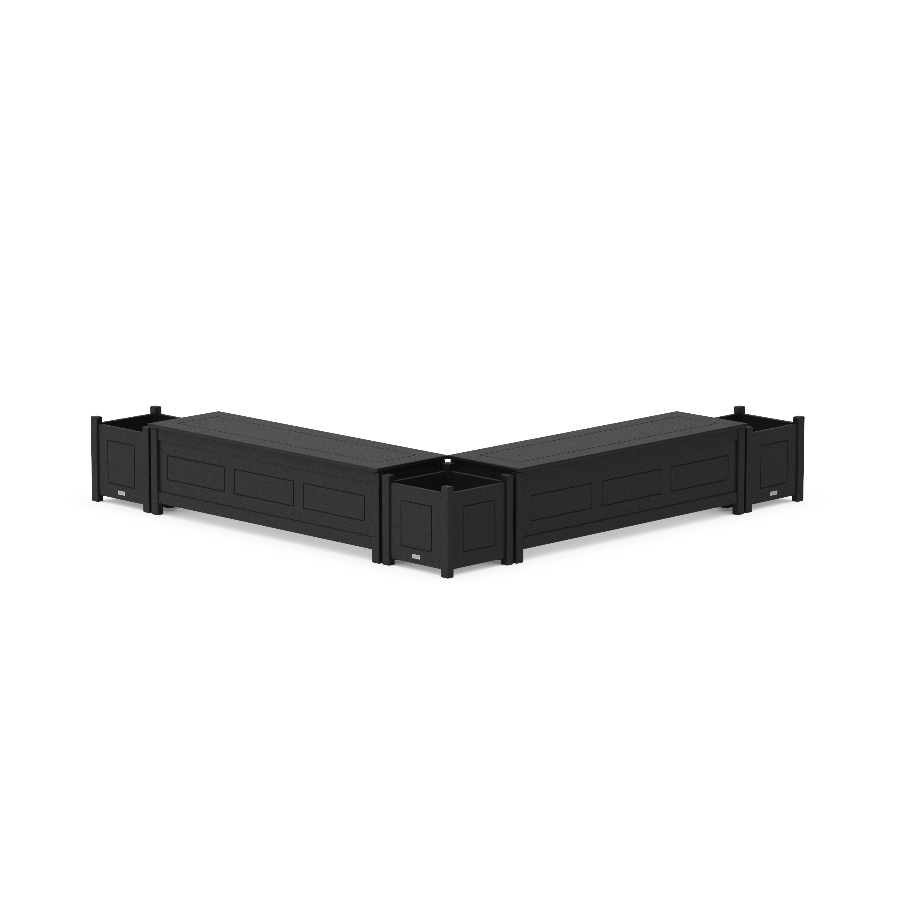 60" Country Living L- Shaped Planter Storage Bench Corner Set - Image 3