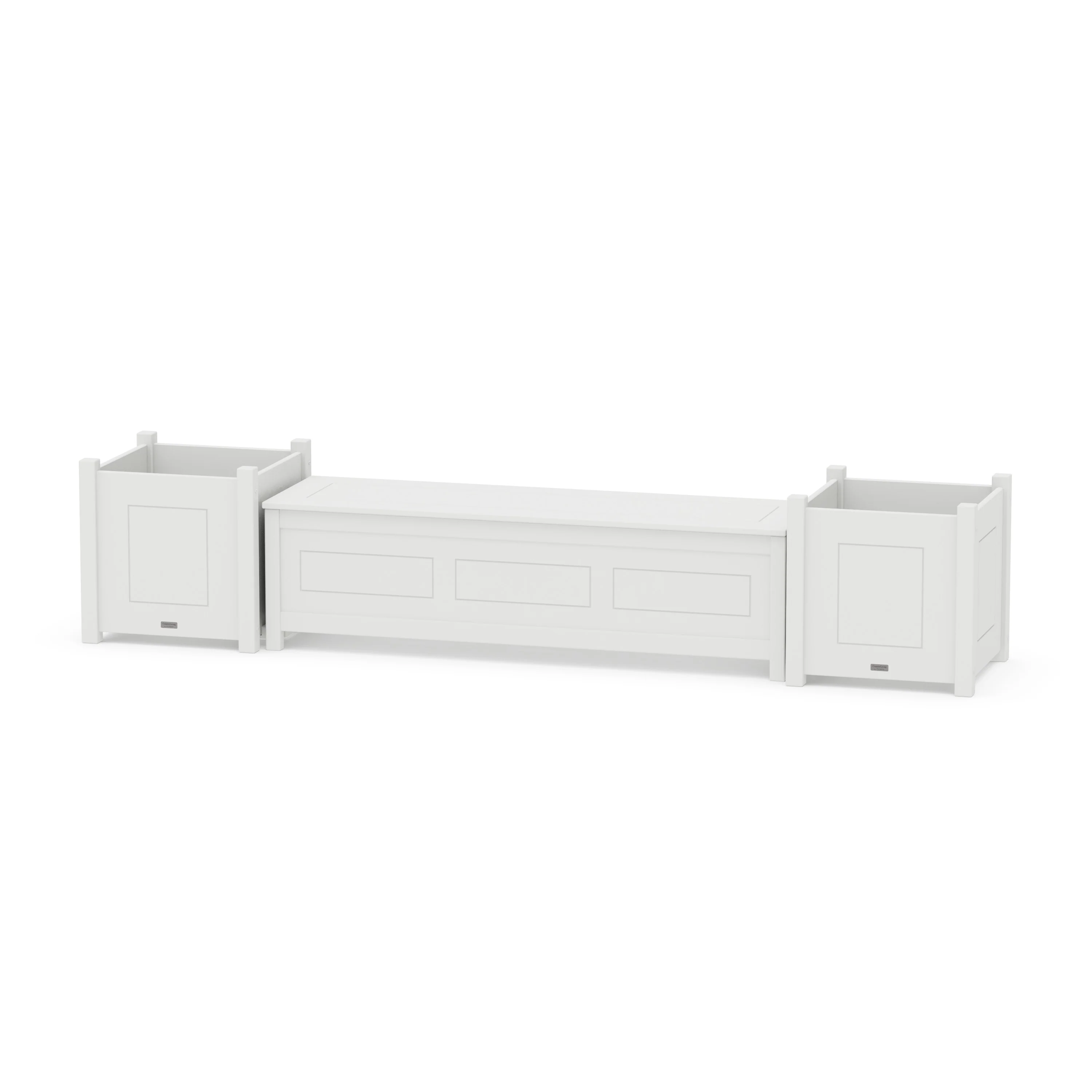 60" Country Living Straight Planter Storage Bench Set- Large - Image 6