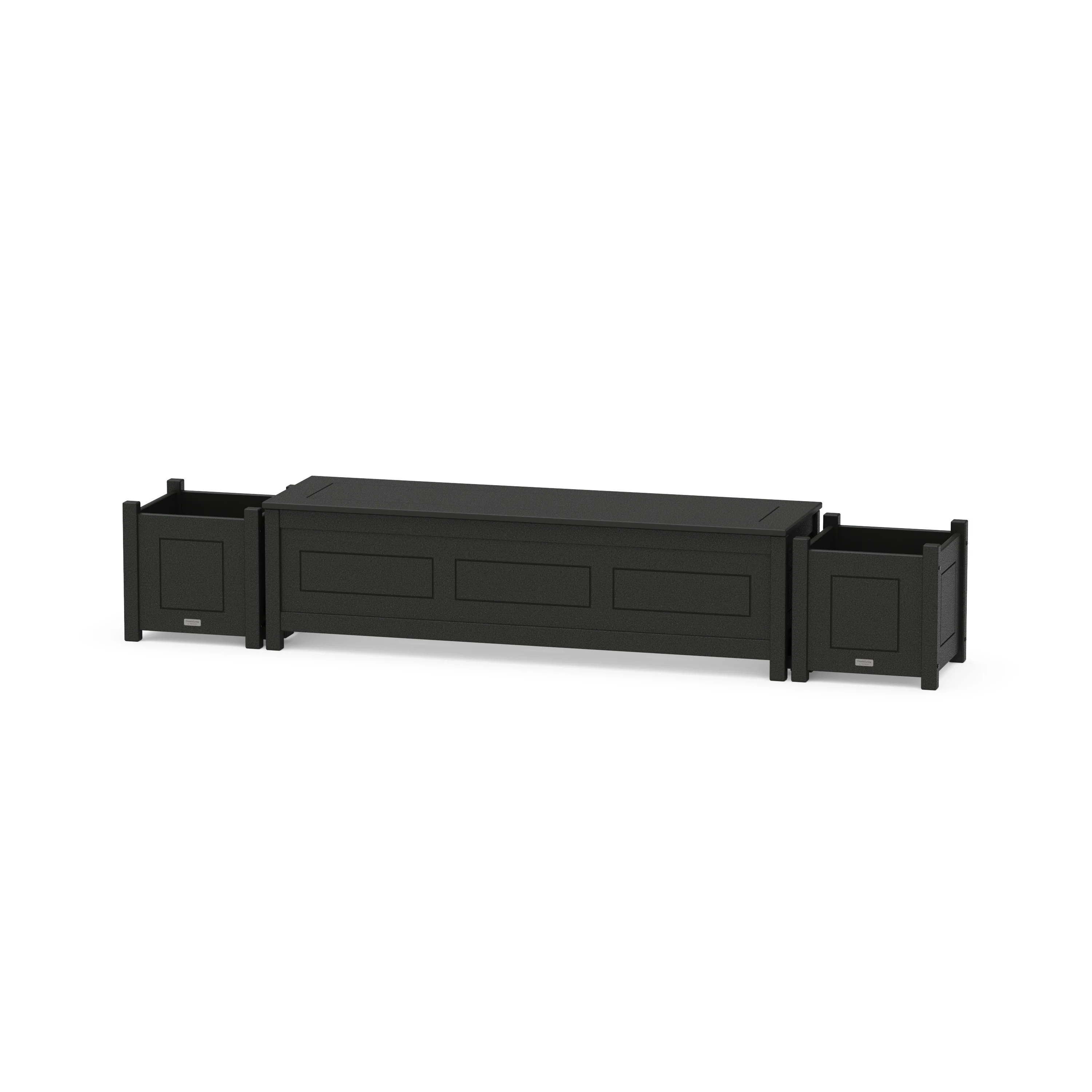 60" Country Living Straight Planter Storage Bench Set - Image 5