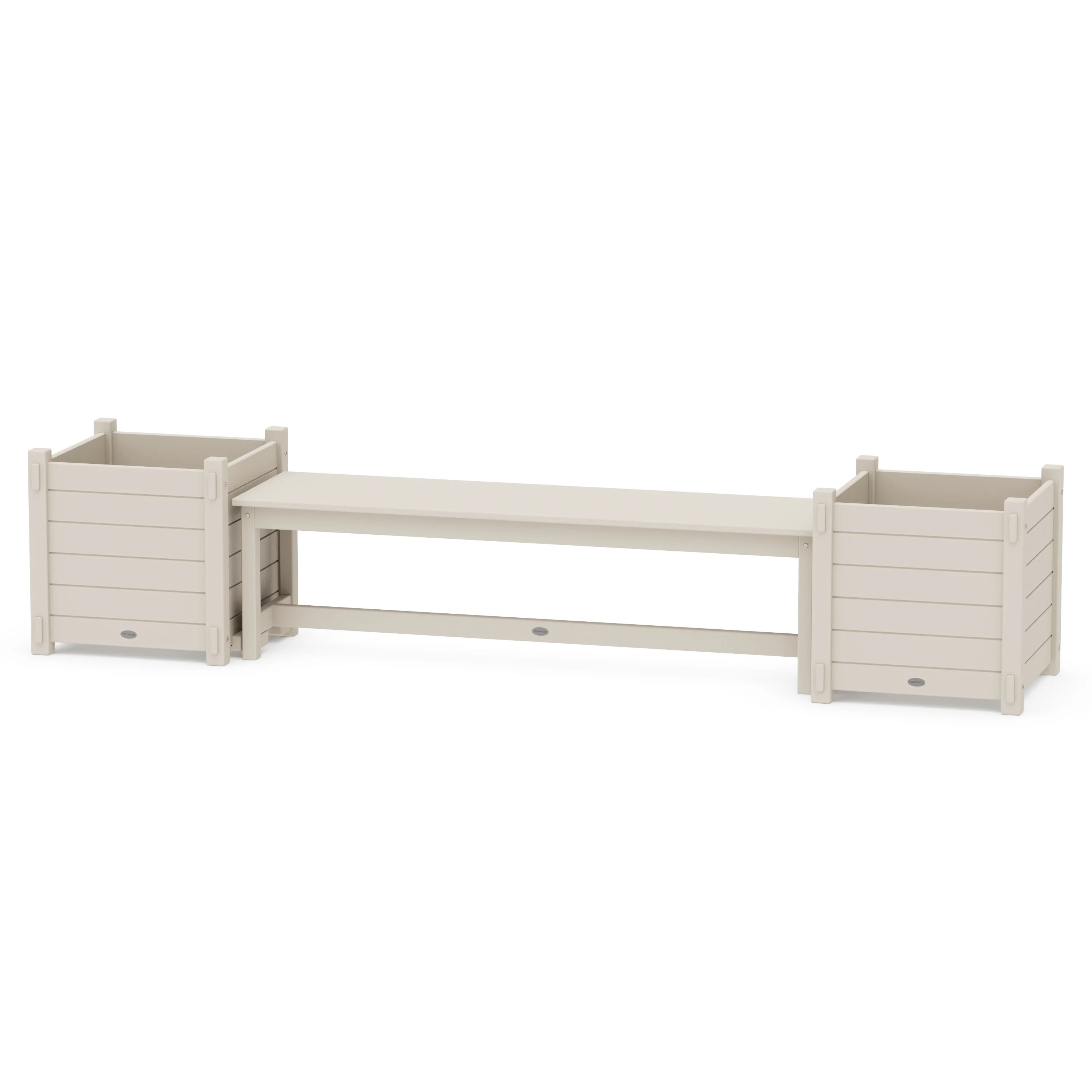 60" Nautical Straight Planter Bench Set - Large - Image 2