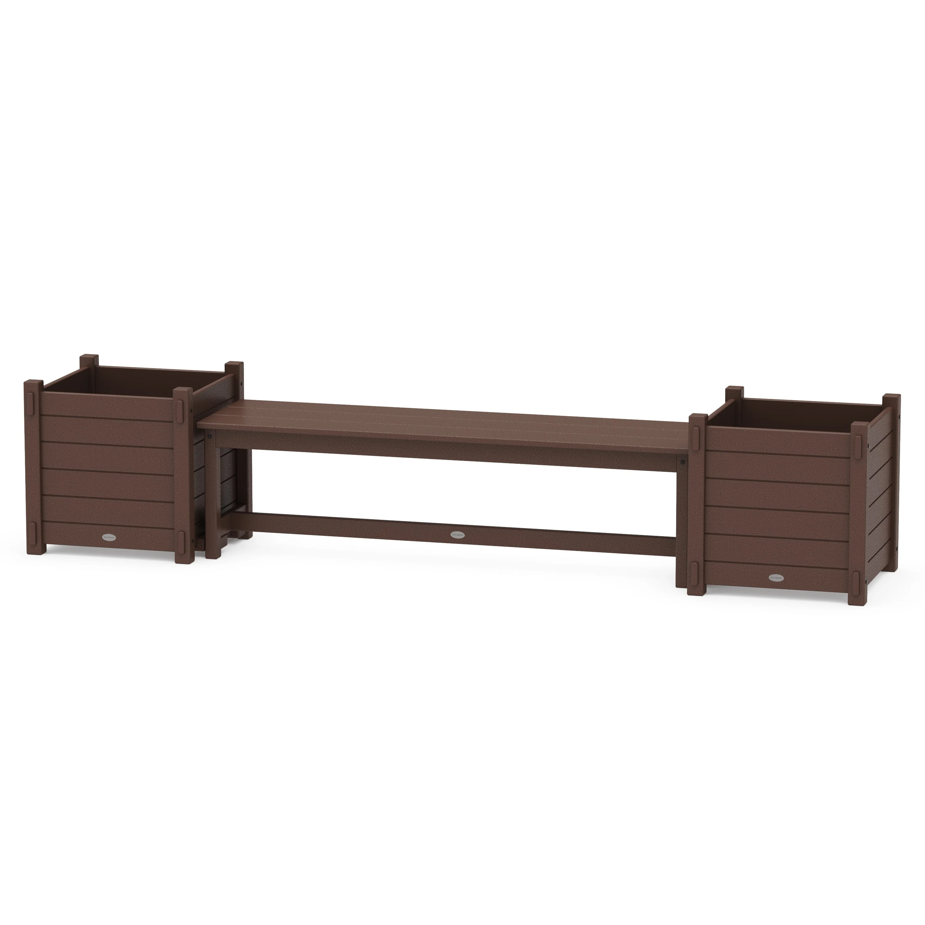60" Nautical Straight Planter Bench Set - Large - Image 4