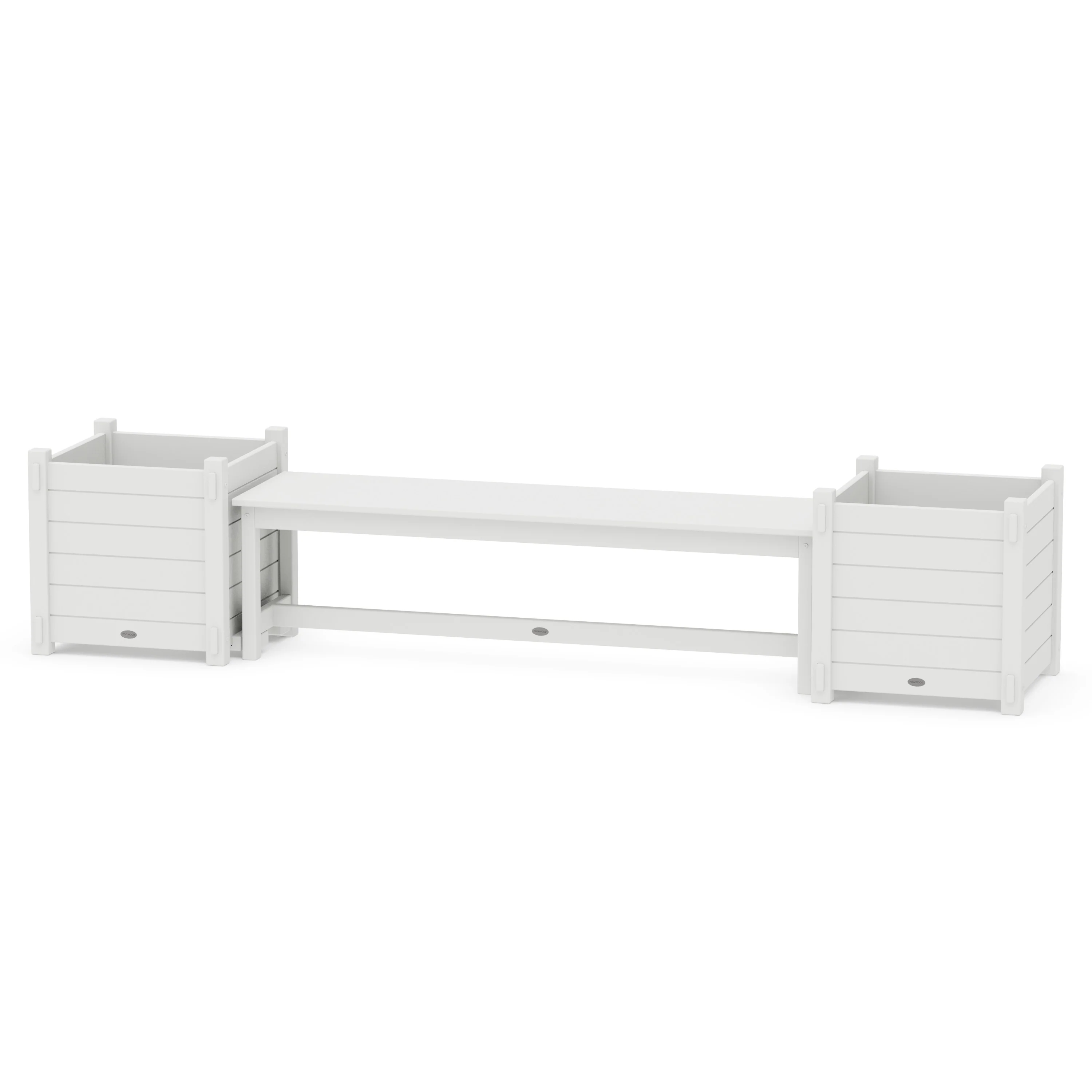 60" Nautical Straight Planter Bench Set - Large - Image 5
