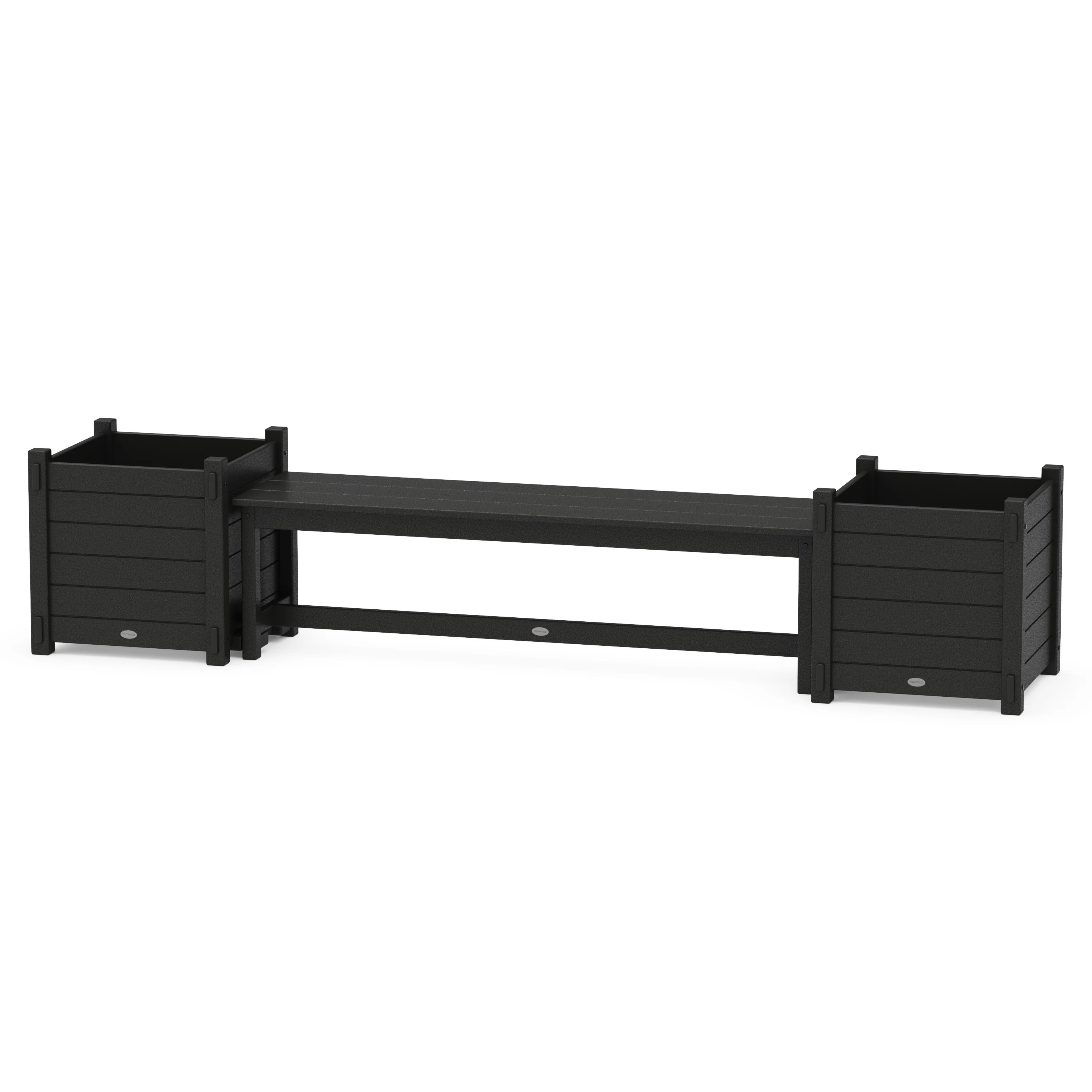 60" Nautical Straight Planter Bench Set - Large - Image 6