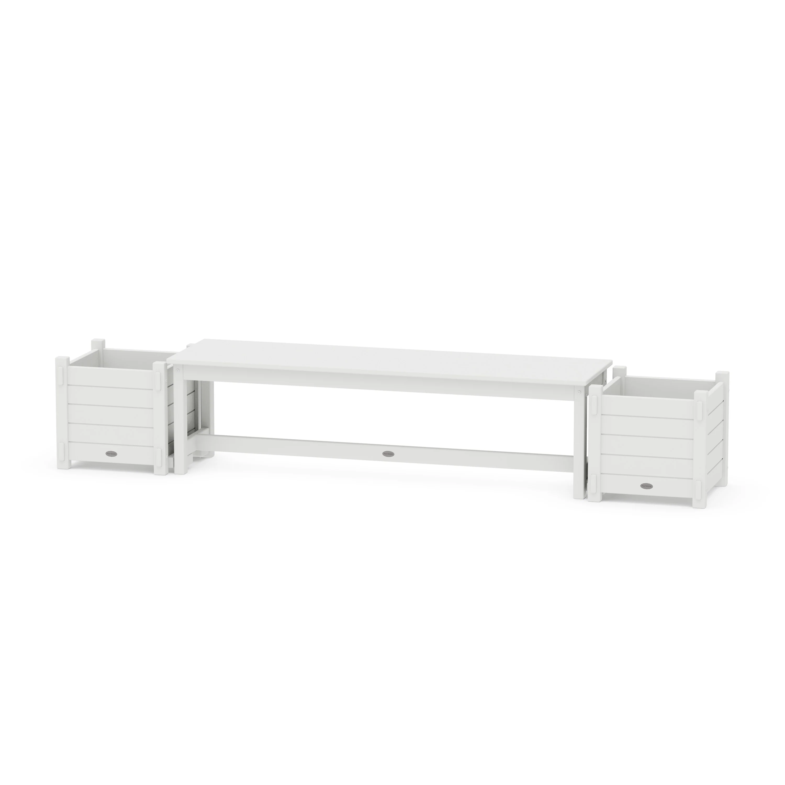 60" Nautical Straight Planter Bench Set - Image 4