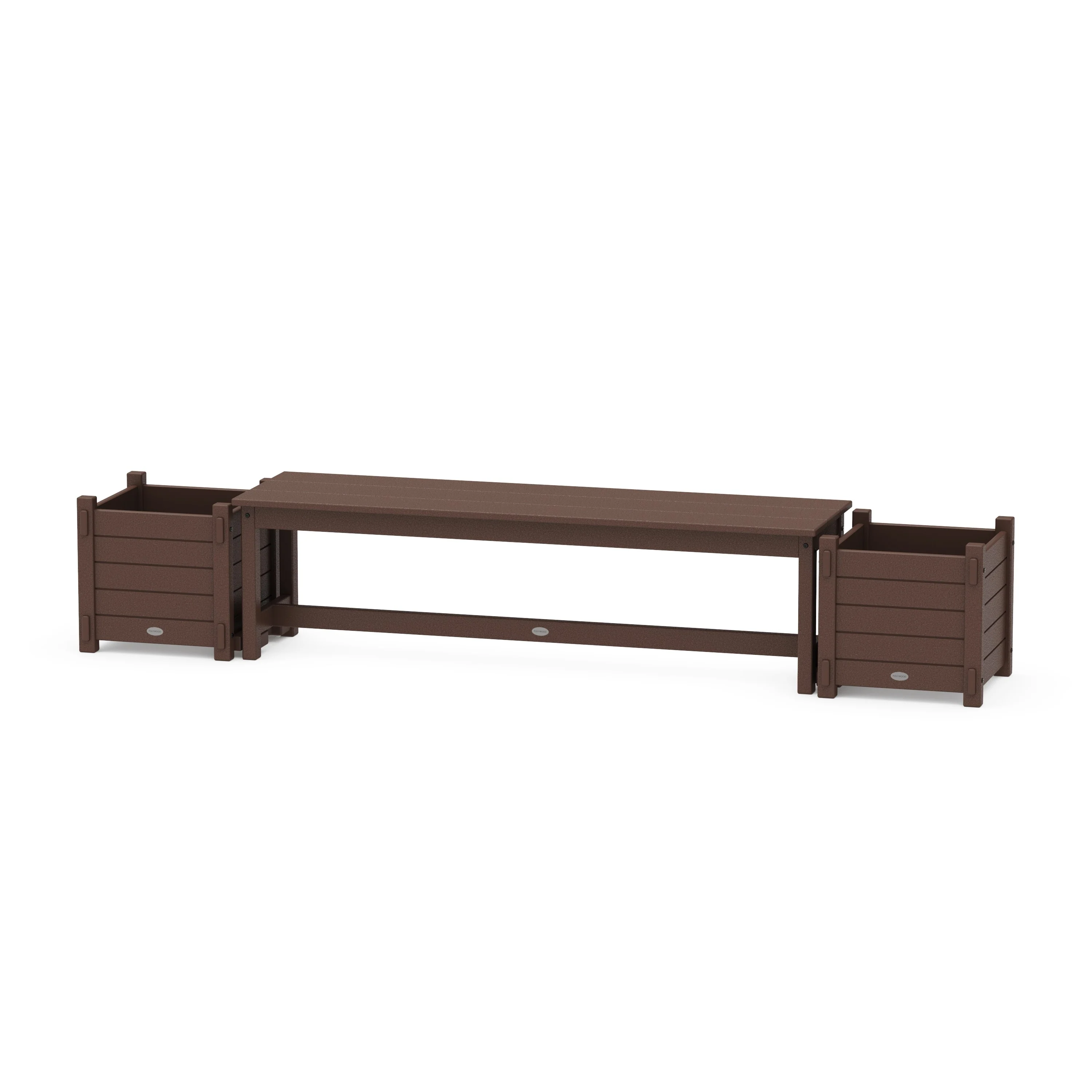 60" Nautical Straight Planter Bench Set - Image 6