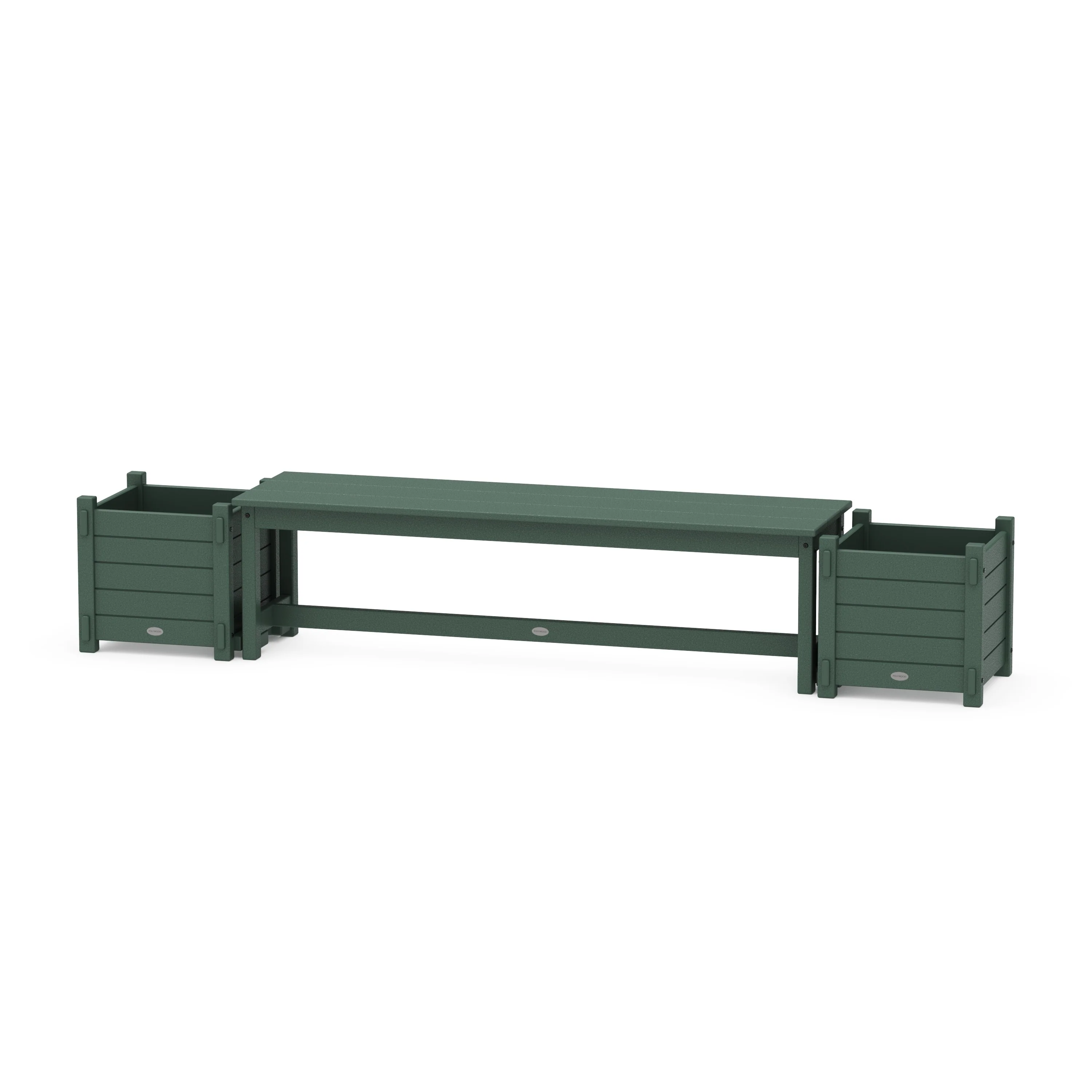 60" Nautical Straight Planter Bench Set - Image 7