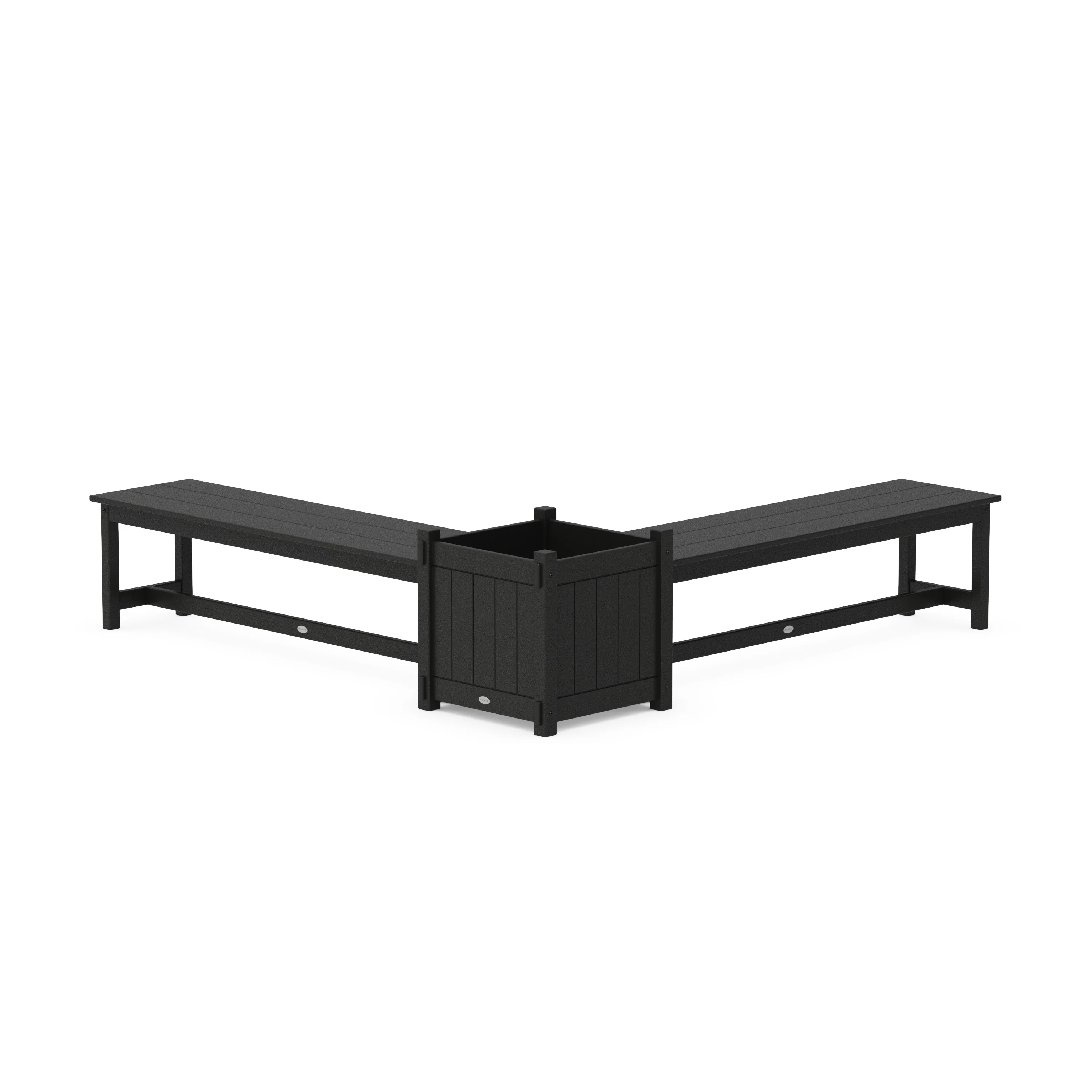 60" Vineyard L- Shaped Planter Bench Set- Large - Image 4
