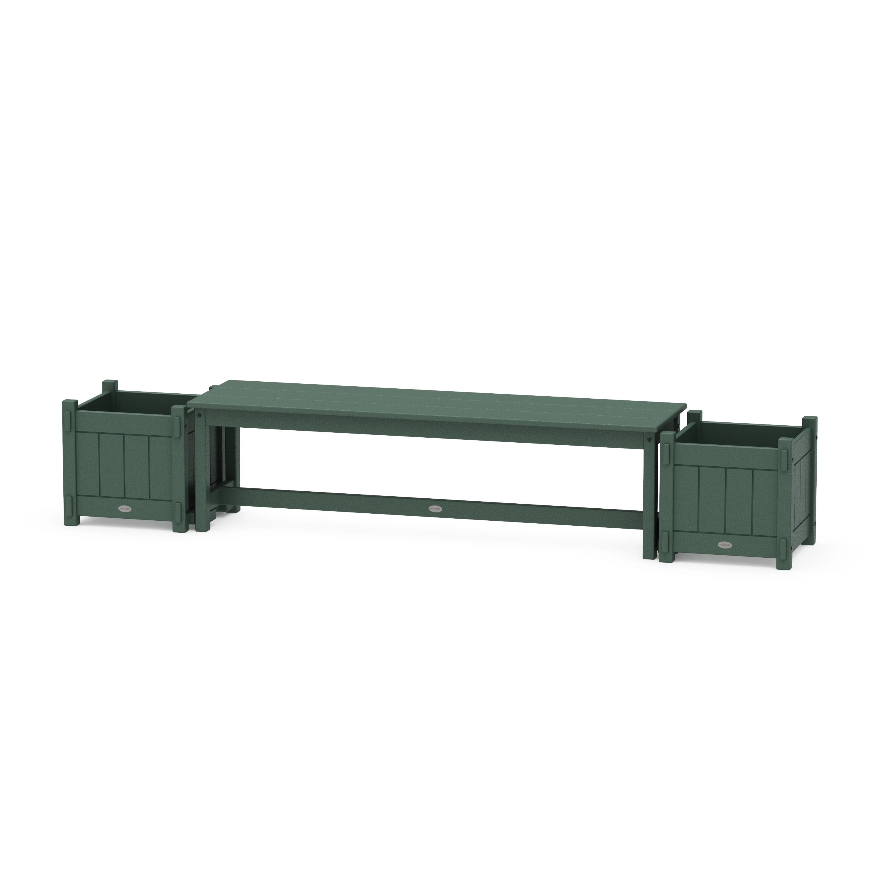 60" Vineyard Straight Planter Bench Set - Image 4