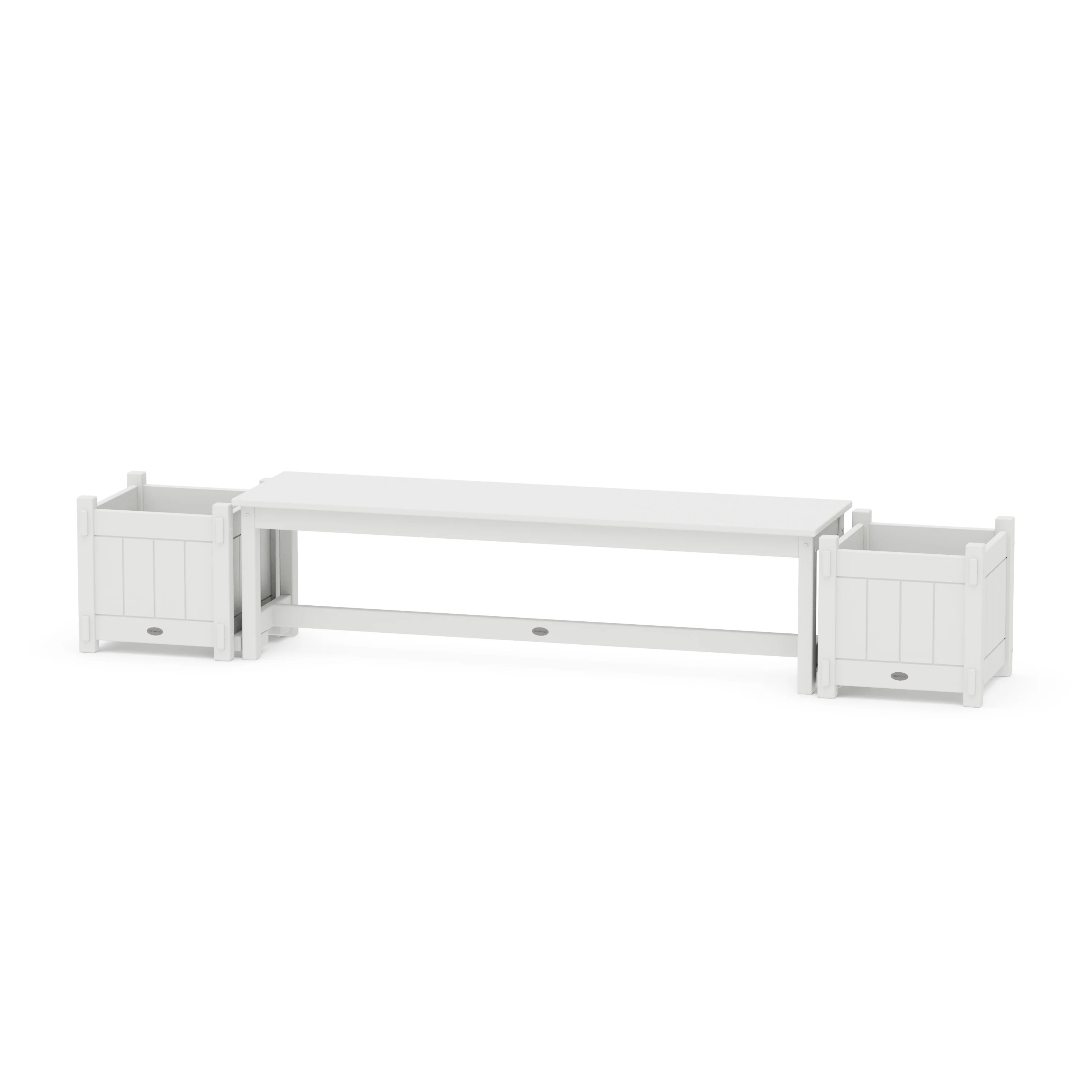 60" Vineyard Straight Planter Bench Set - Image 5