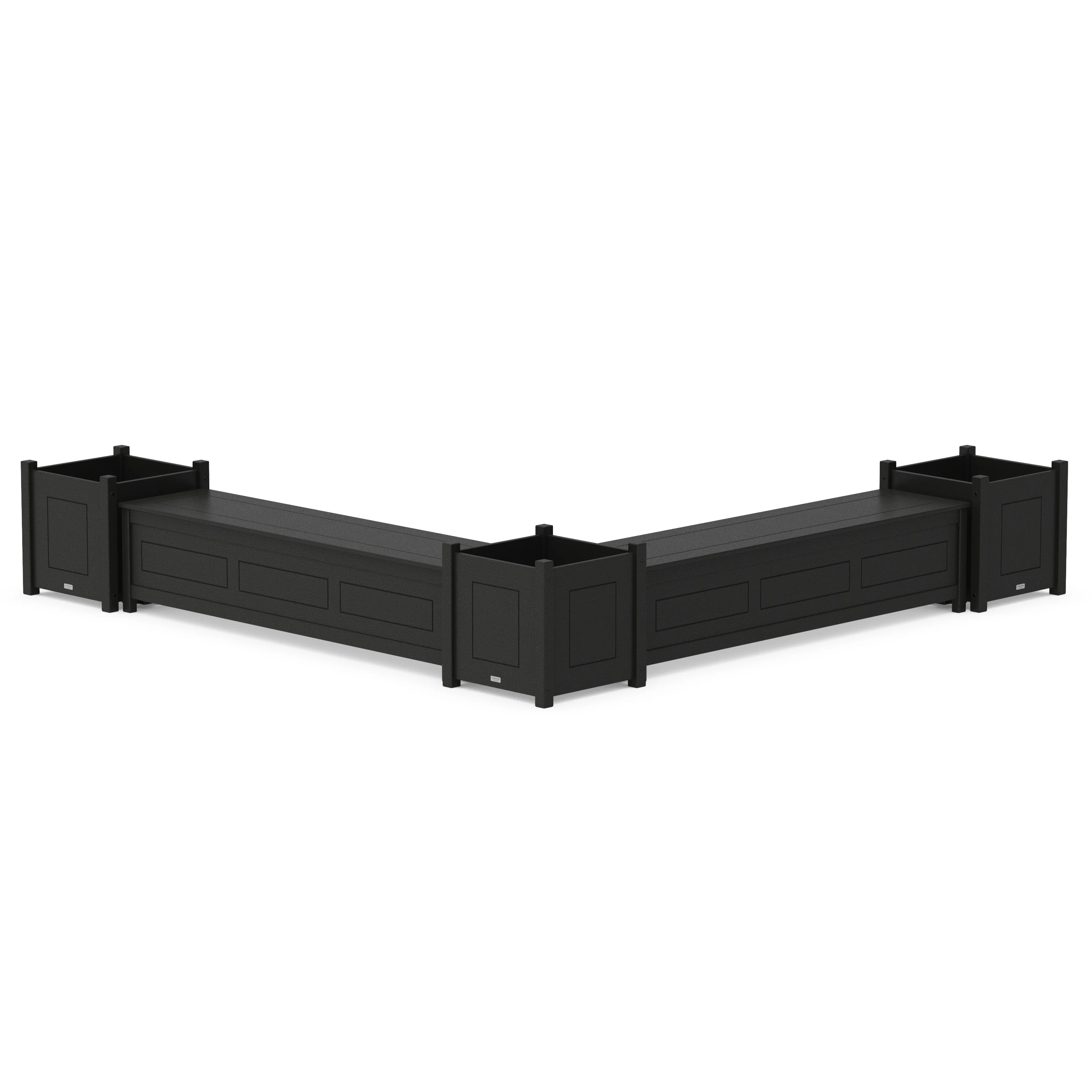 72" Country Living L- Shaped Planter Storage Bench Corner Set- Large - Image 4