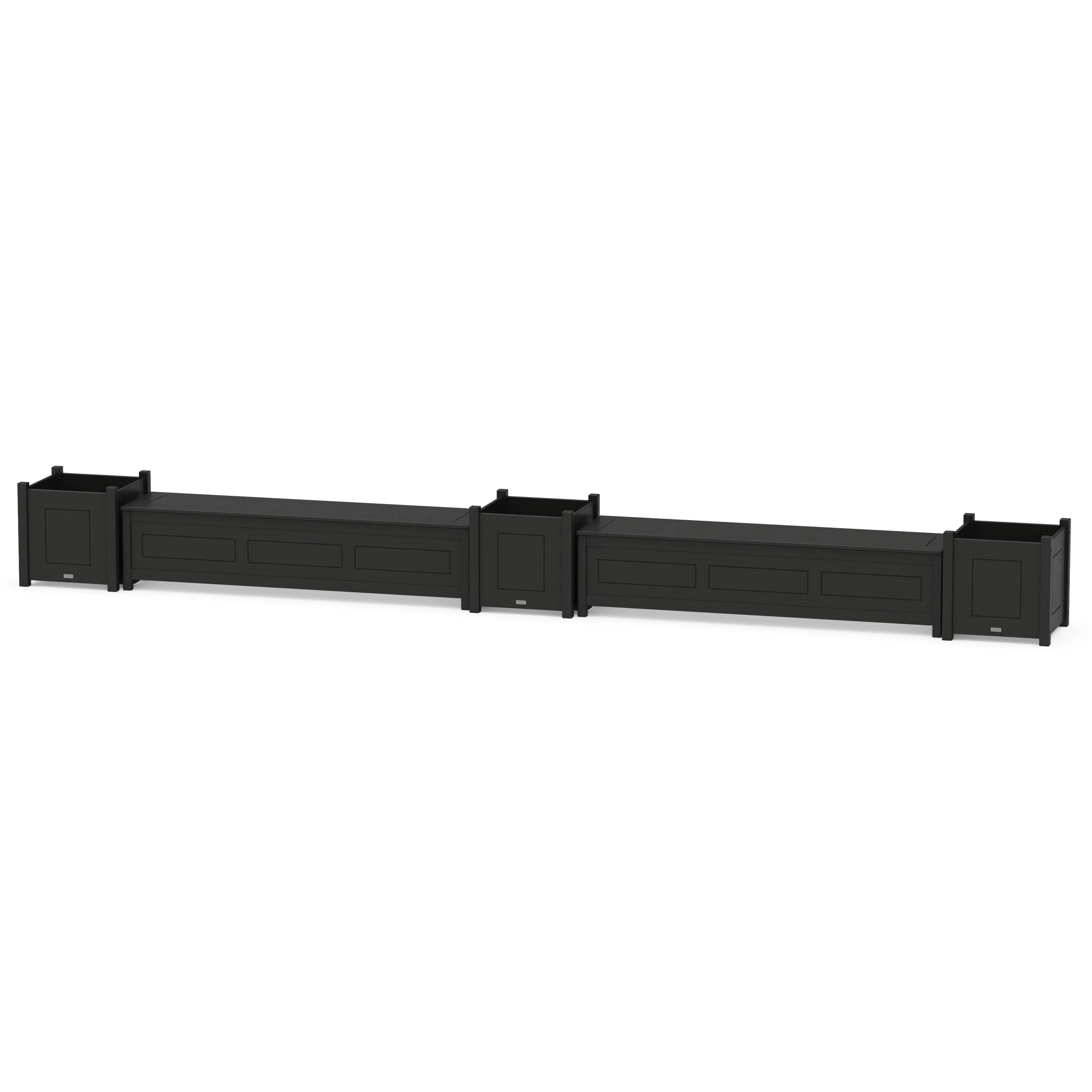 72" Country Living Straight Double Planter Storage Bench Set- Large - Image 6