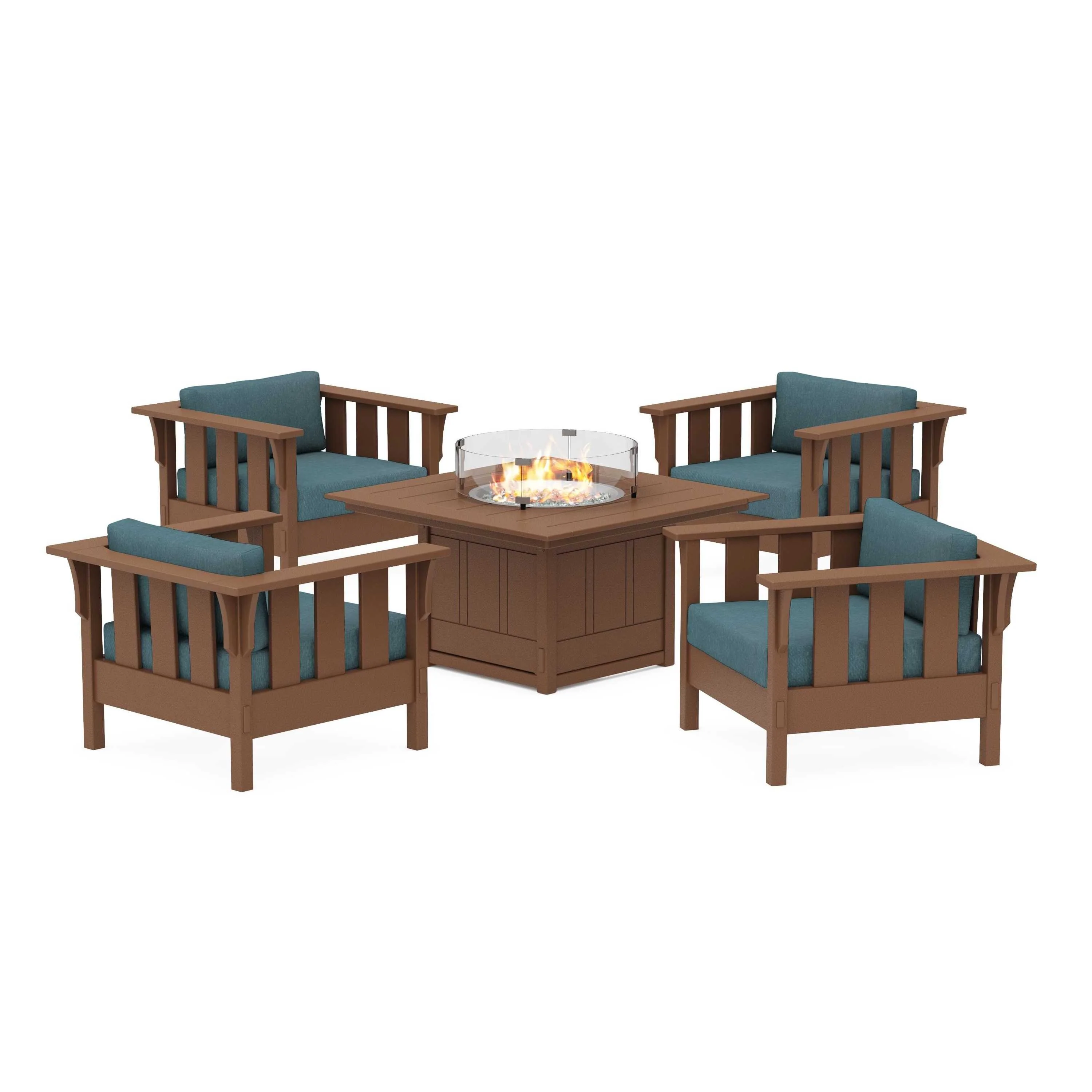 Acadia 5-Piece Deep Seating Set with Fire Pit Table - Image 101