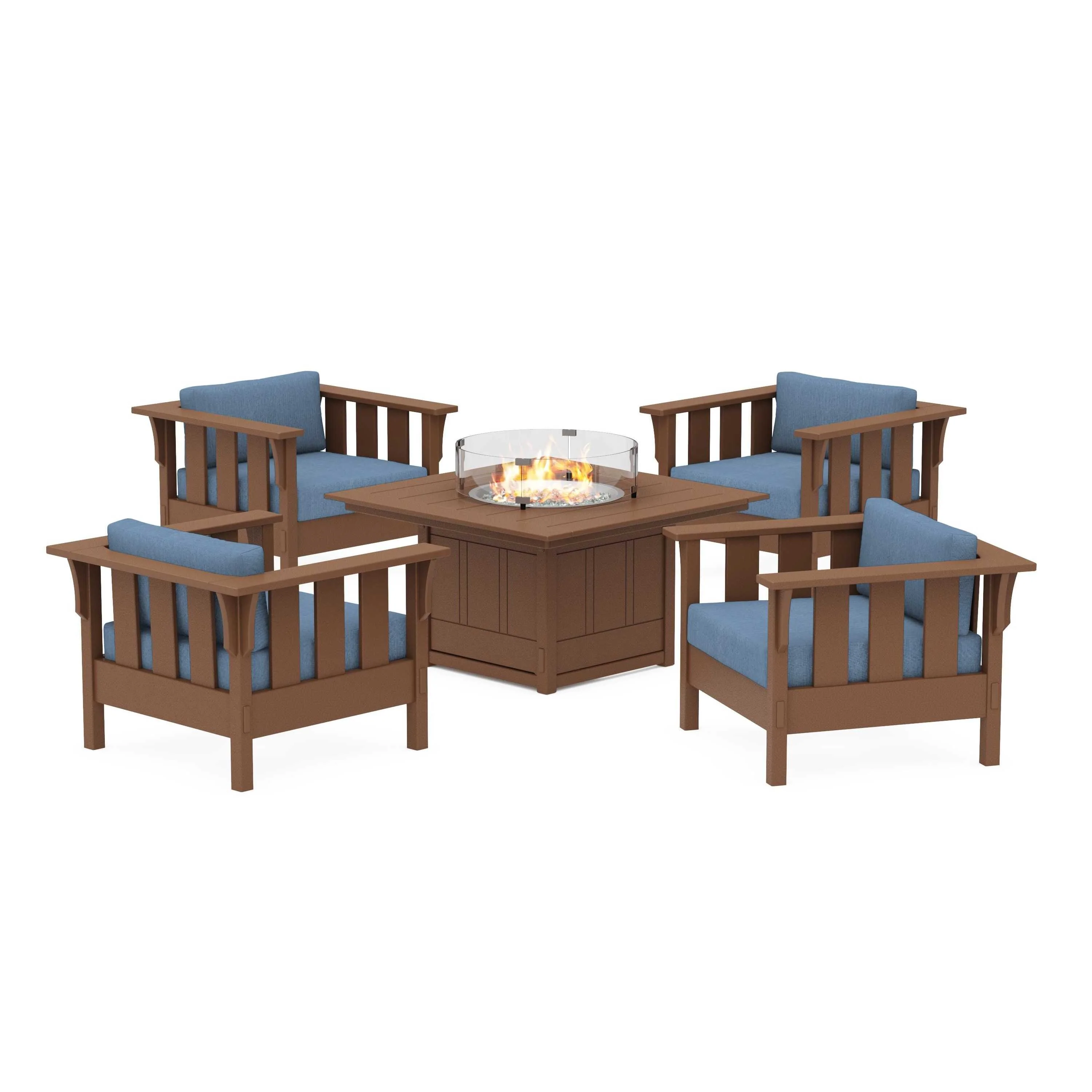 Acadia 5-Piece Deep Seating Set with Fire Pit Table - Image 103