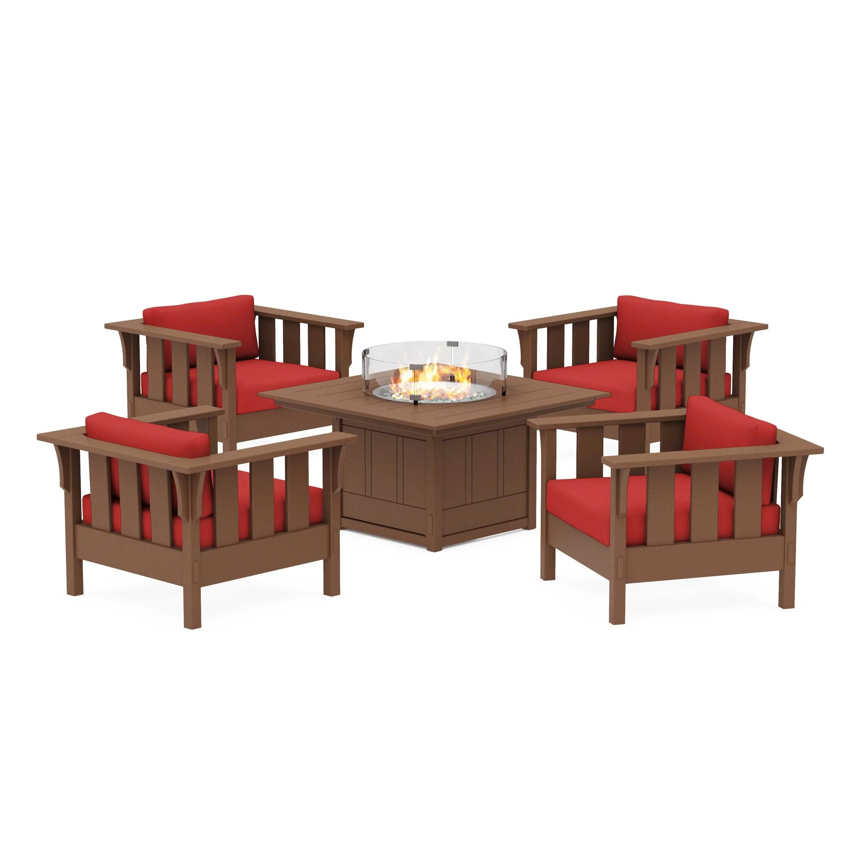 Acadia 5-Piece Deep Seating Set with Fire Pit Table - Image 106