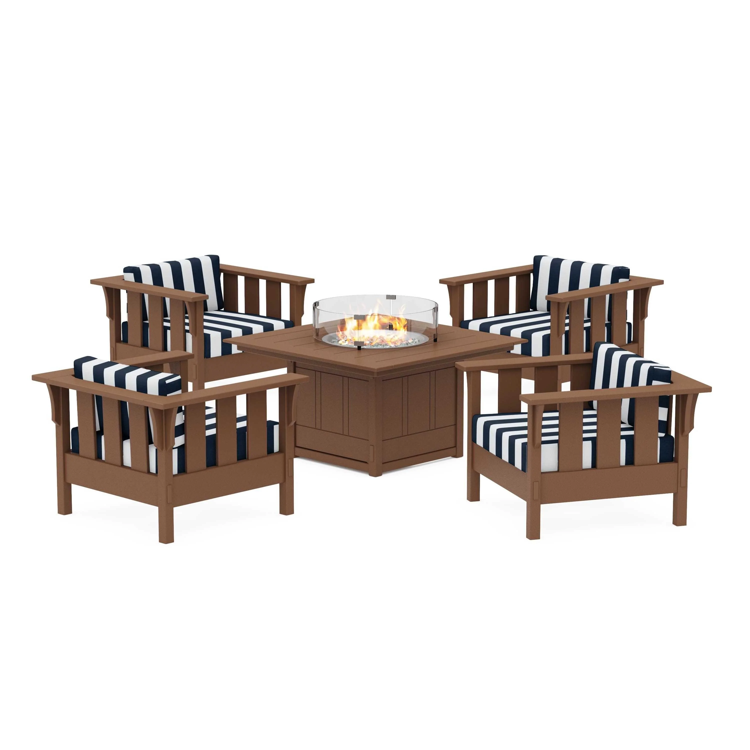 Acadia 5-Piece Deep Seating Set with Fire Pit Table - Image 108