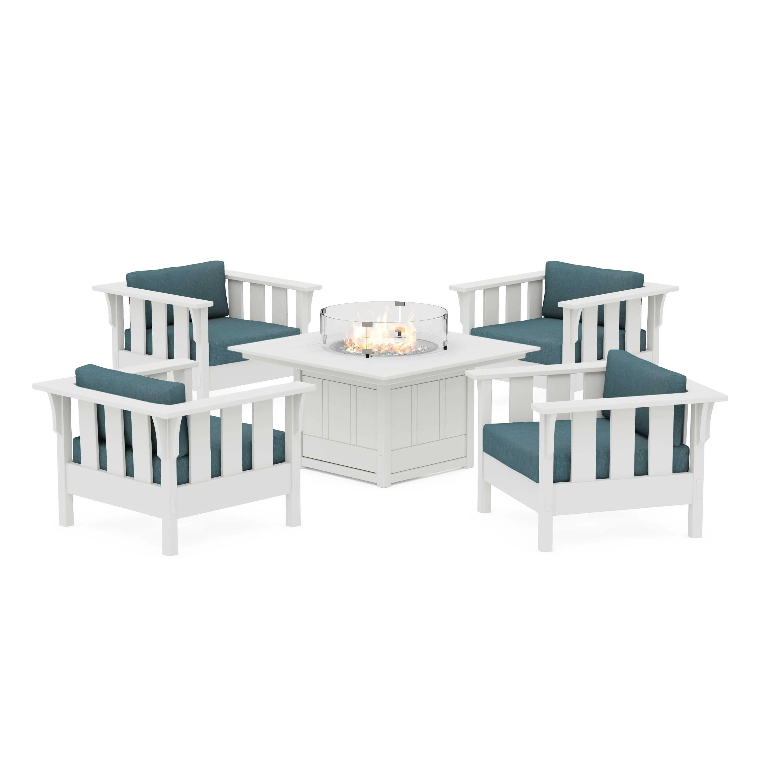 Acadia 5-Piece Deep Seating Set with Fire Pit Table - Image 121