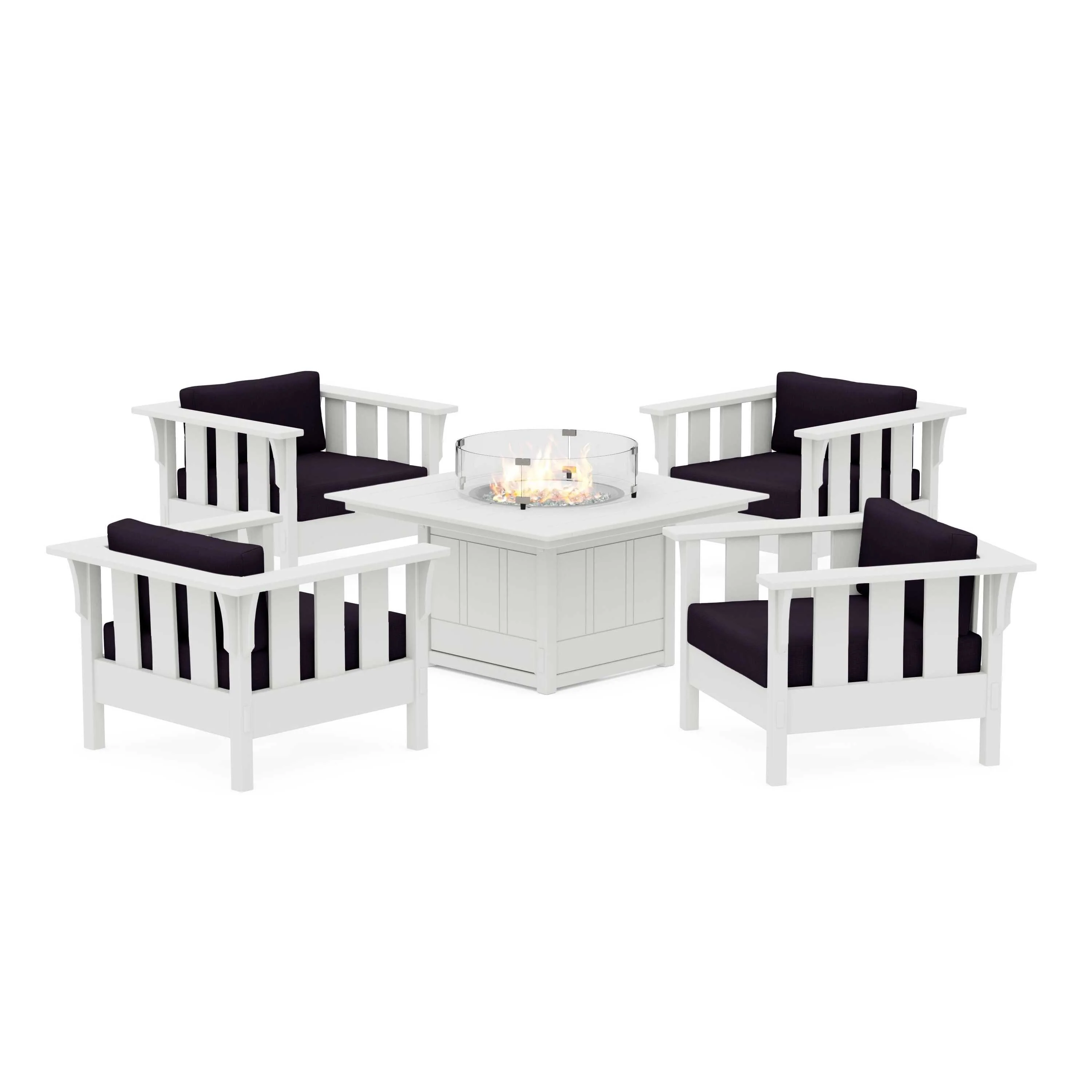 Acadia 5-Piece Deep Seating Set with Fire Pit Table - Image 125