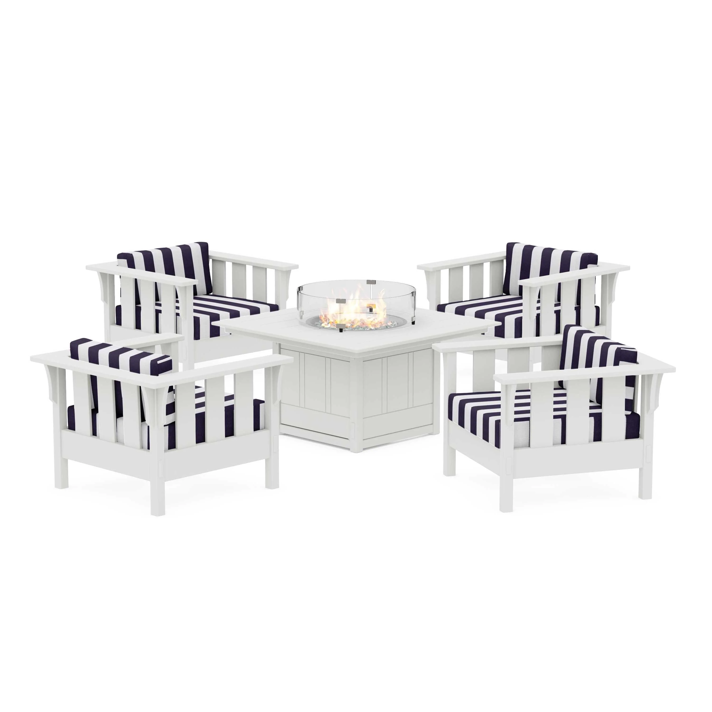 Acadia 5-Piece Deep Seating Set with Fire Pit Table - Image 147