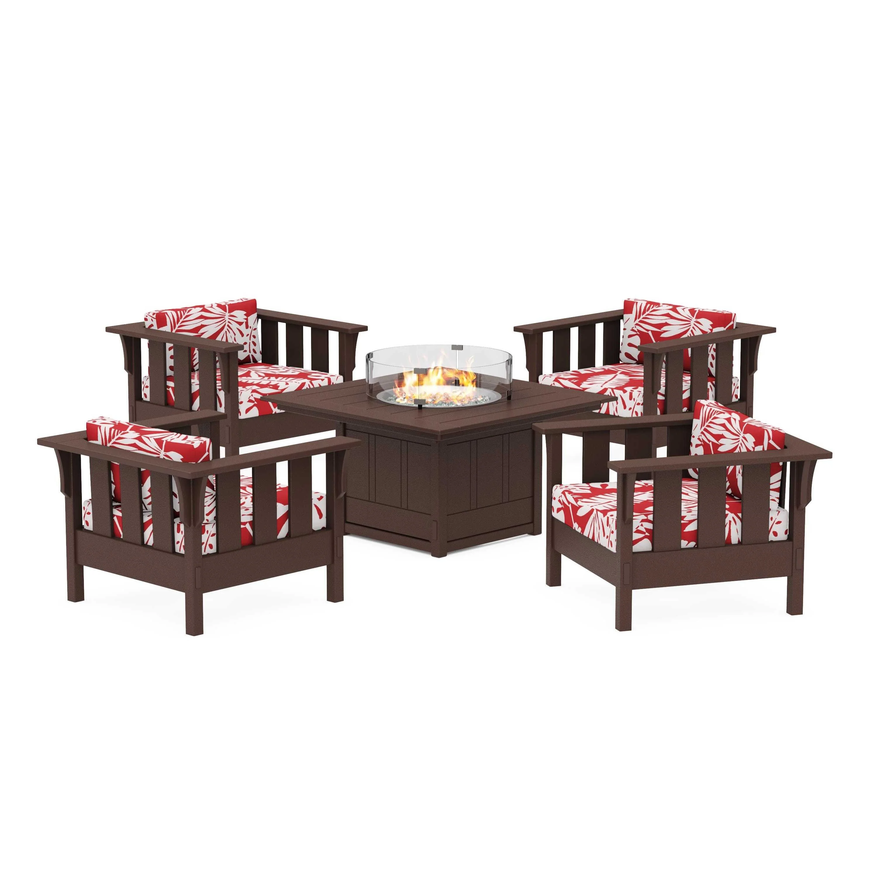Acadia 5-Piece Deep Seating Set with Fire Pit Table - Image 153