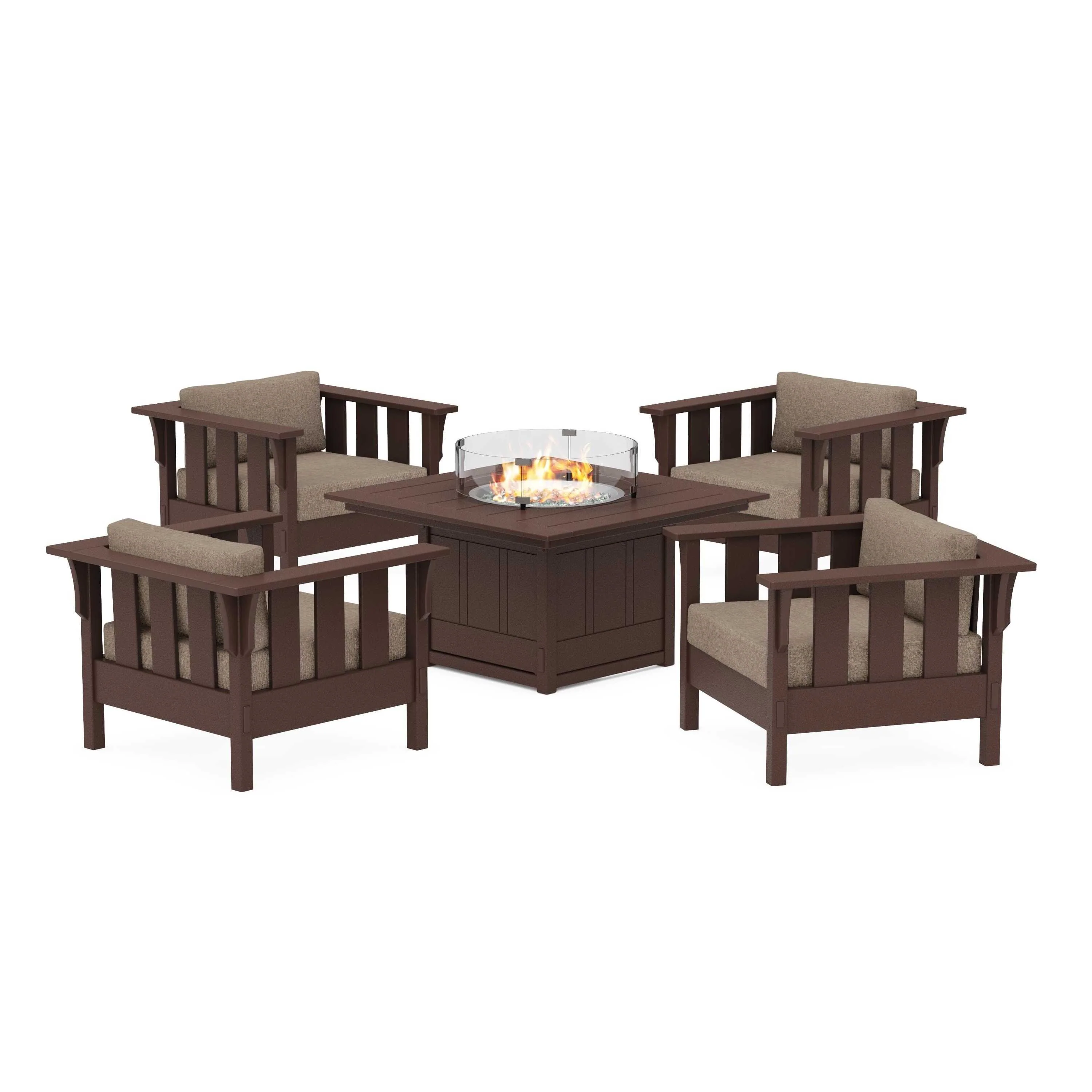 Acadia 5-Piece Deep Seating Set with Fire Pit Table - Image 160