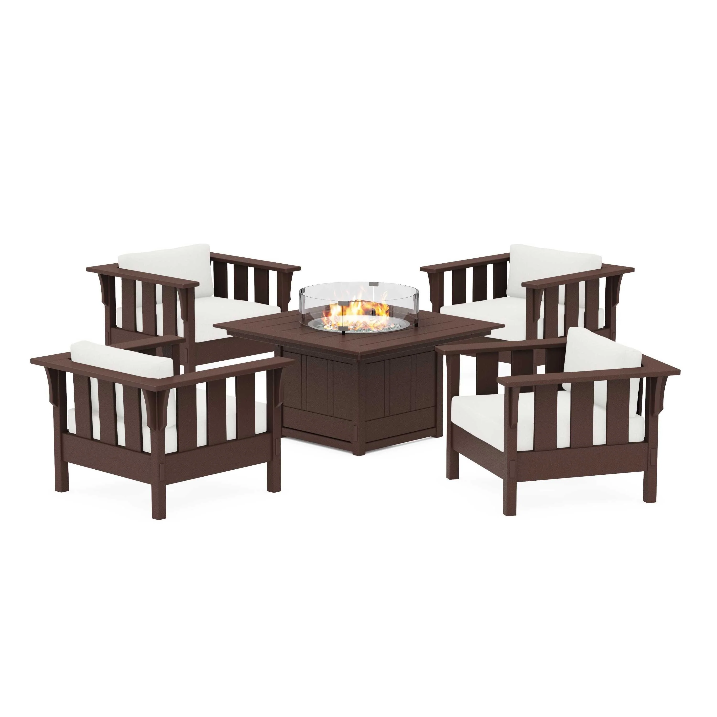 Acadia 5-Piece Deep Seating Set with Fire Pit Table - Image 161